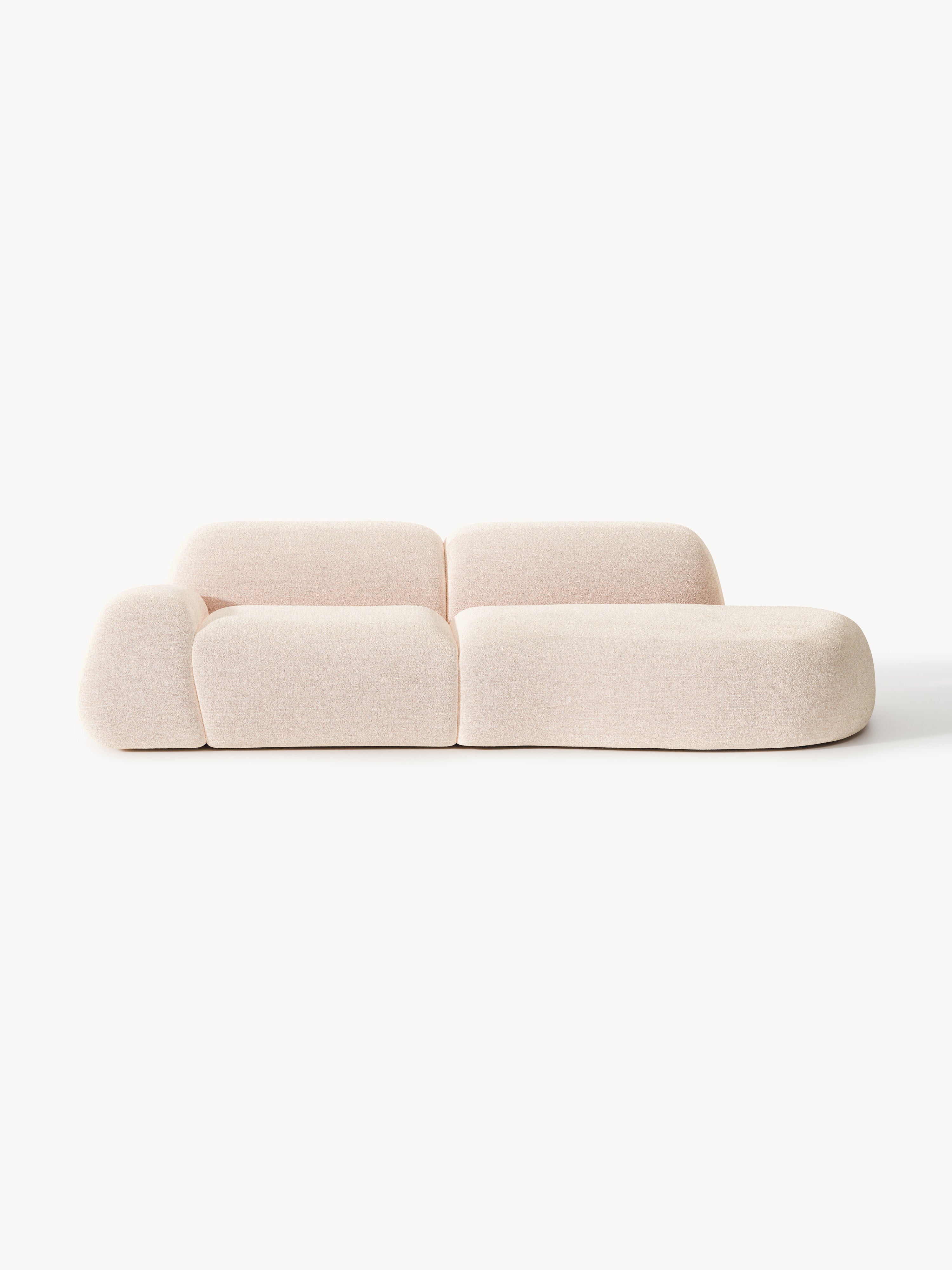 Wolke Modular Bouclé Chaise (3-seater)