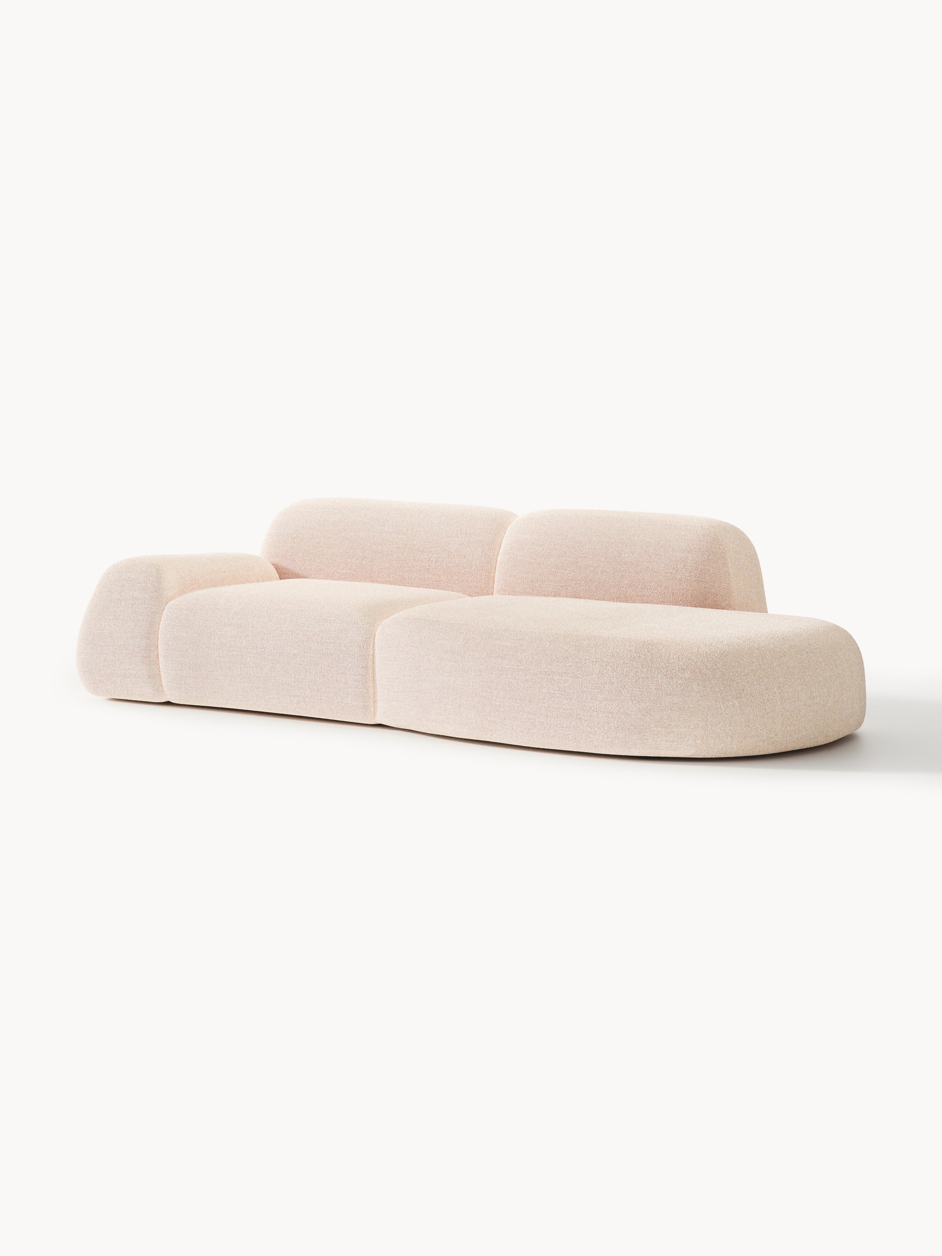 Wolke Modular Bouclé Chaise (3-seater)