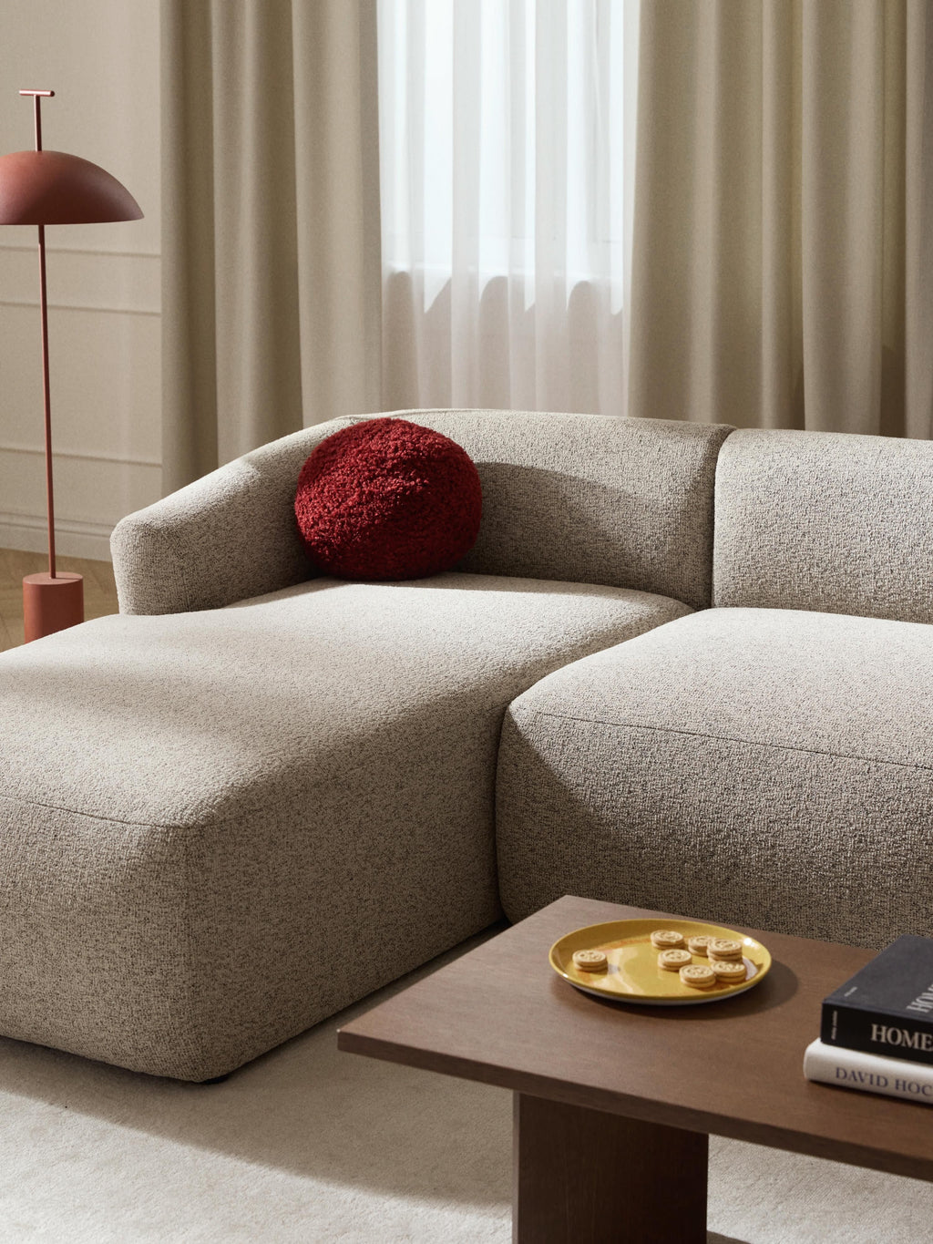 Sofia Bouclé Corner Chaise Module