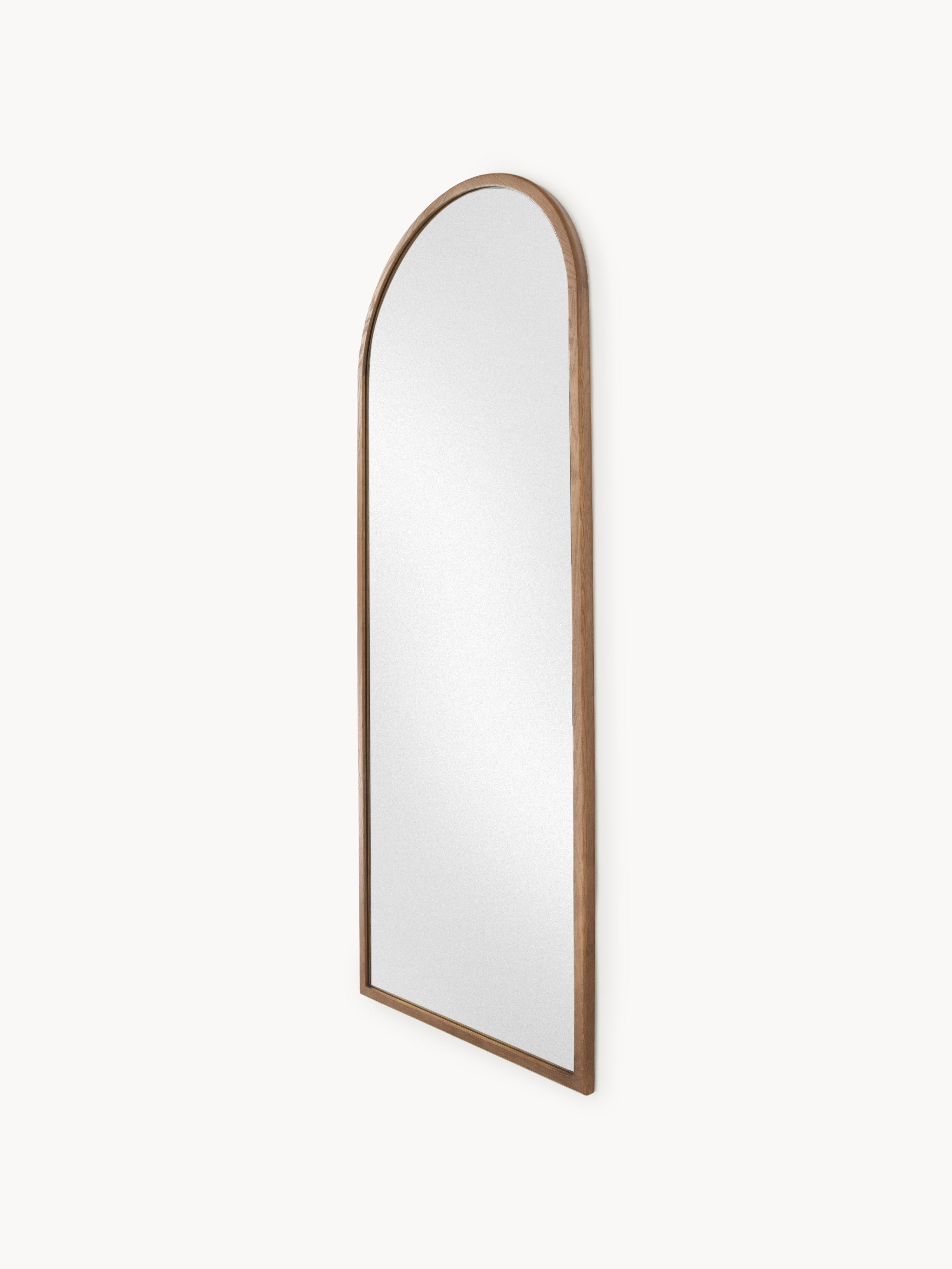 Levan Full-Length Leaner Mirror with Oak Wood Frame