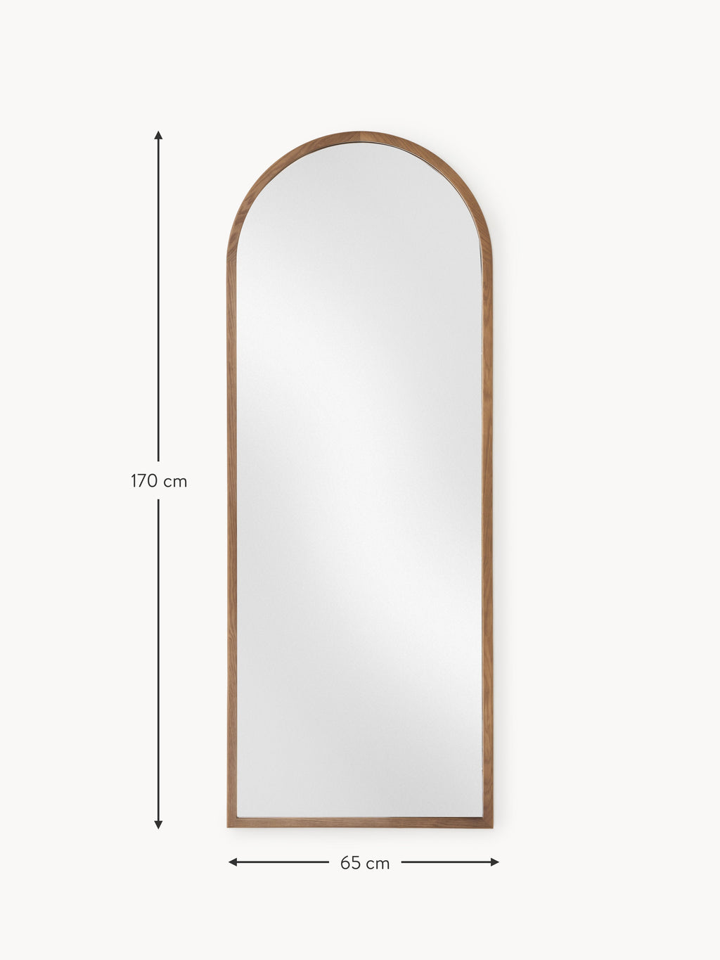 Levan Full-Length Leaner Mirror with Oak Wood Frame