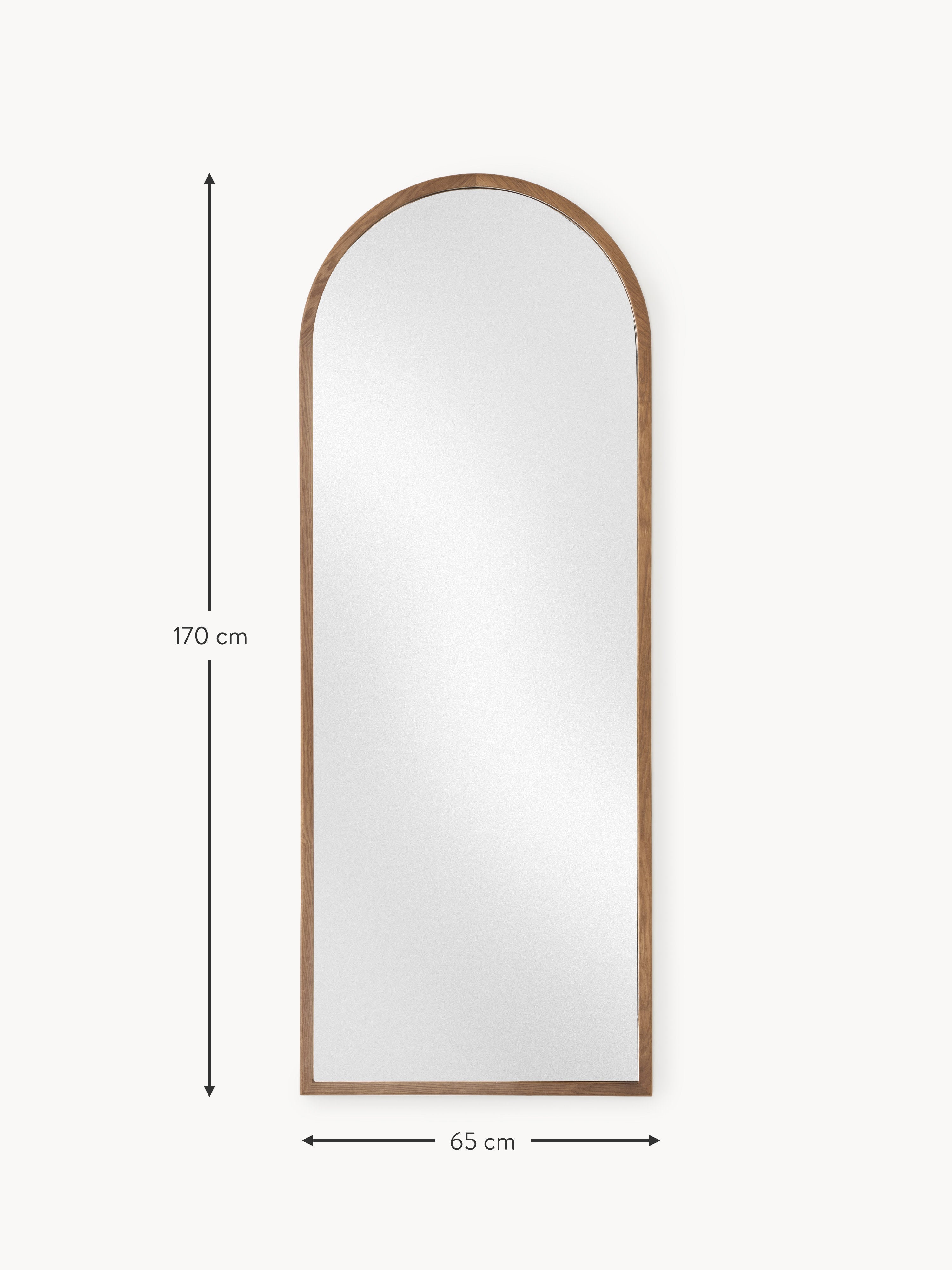 Levan Full-Length Leaner Mirror with Oak Wood Frame