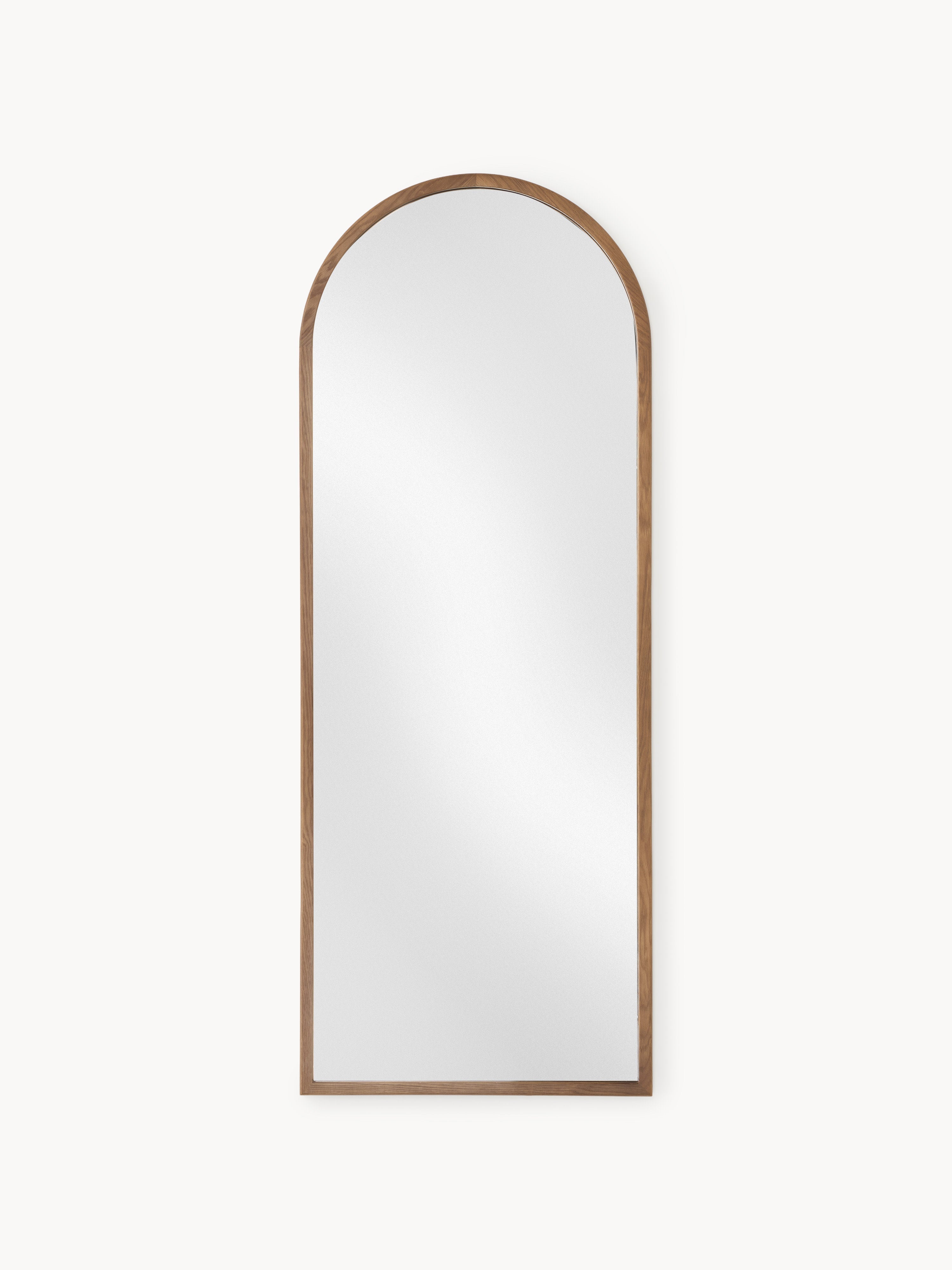Gallery image 1 - Full-Length Leaner Mirror Levan with Oak Wood Frame
