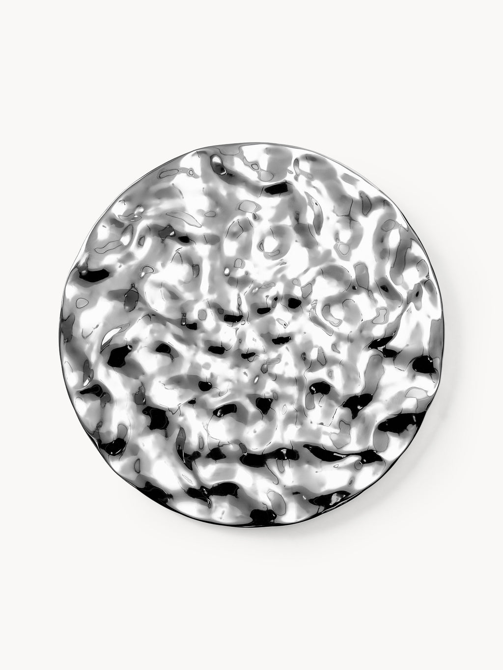 Gallery image 1 - Wall Object Splash with Hammered Surface, Ø 120 cm