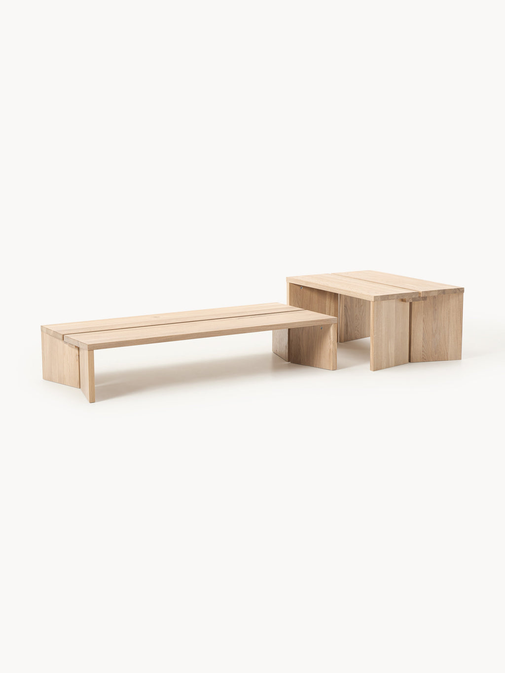 Gallery image 1 - Oak Wood Coffee Tables Amad, Set of 2