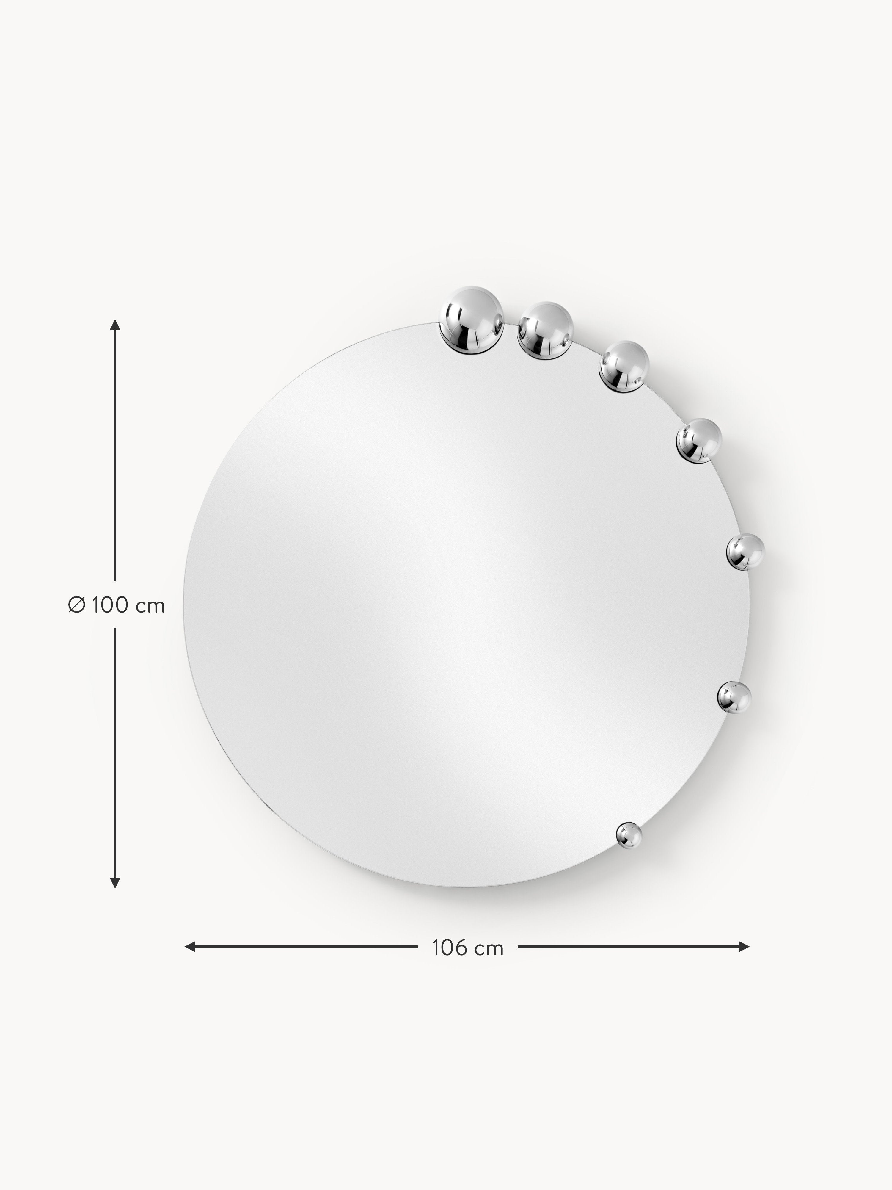 Polaris Round Wall Mirror