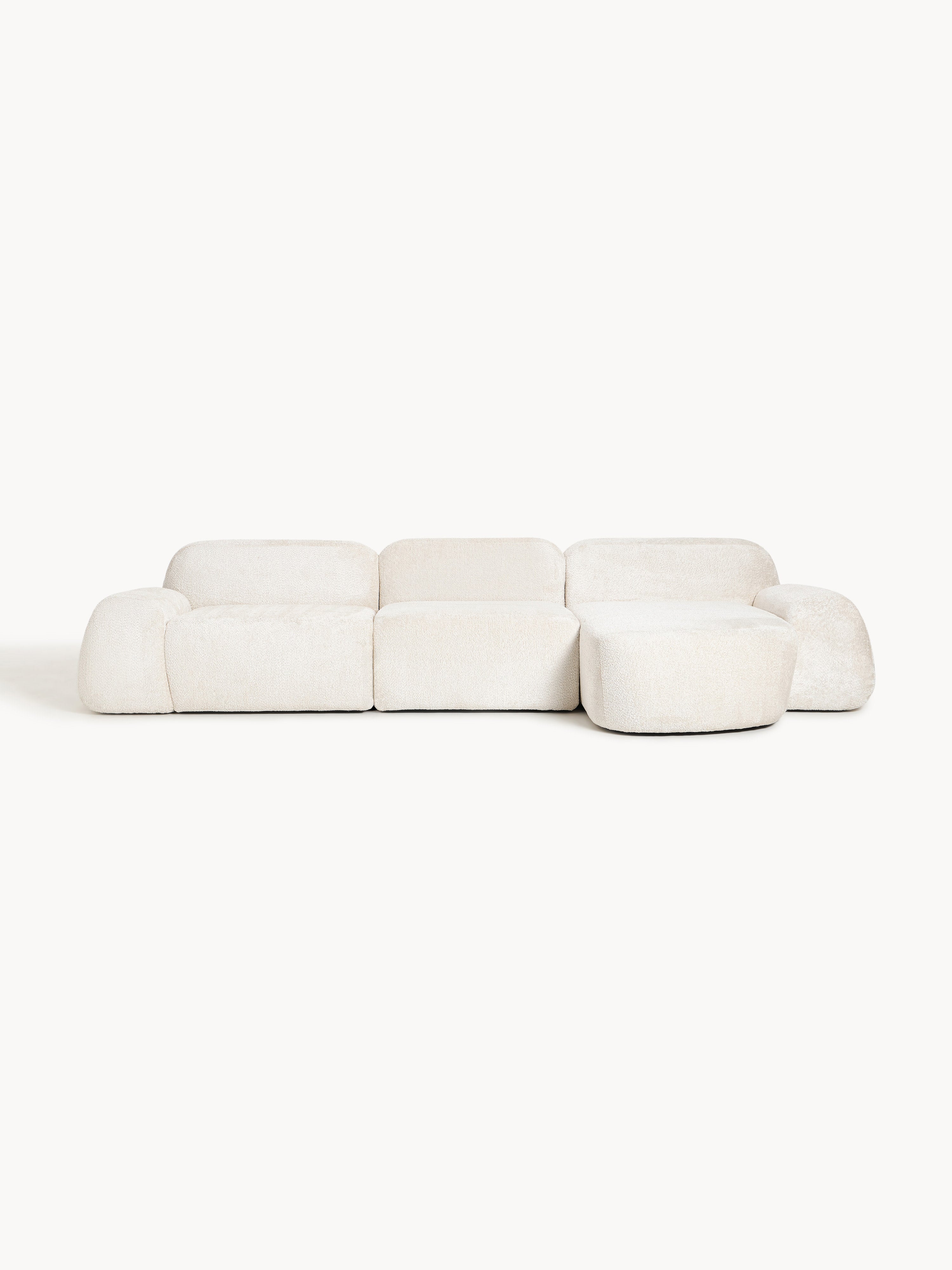 Gallery image 1 - Modular Teddy Bouclé Corner Sofa Wolke (4-seater)