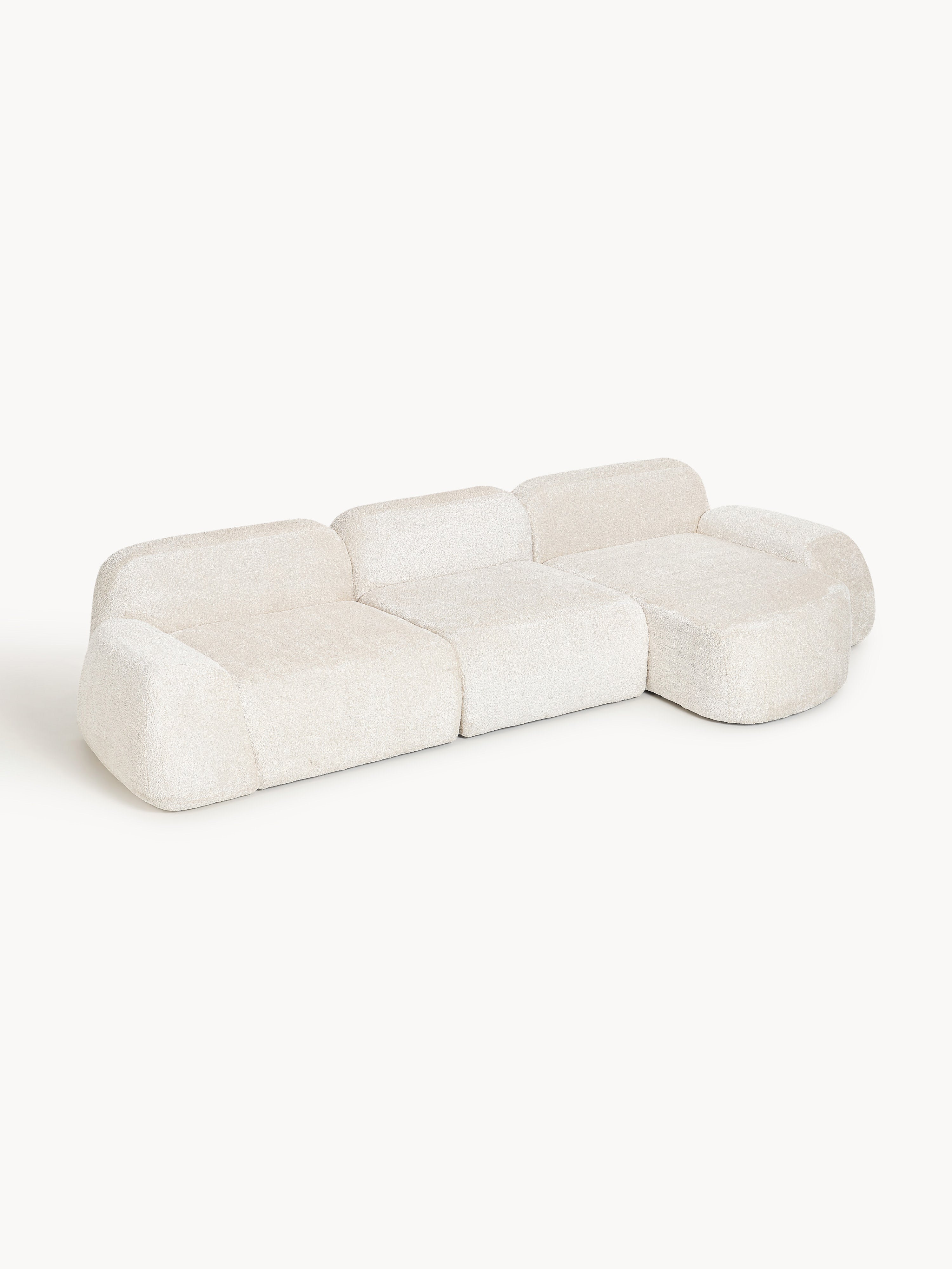 Wolke Modular Teddy Bouclé Corner Sofa (4-seater)