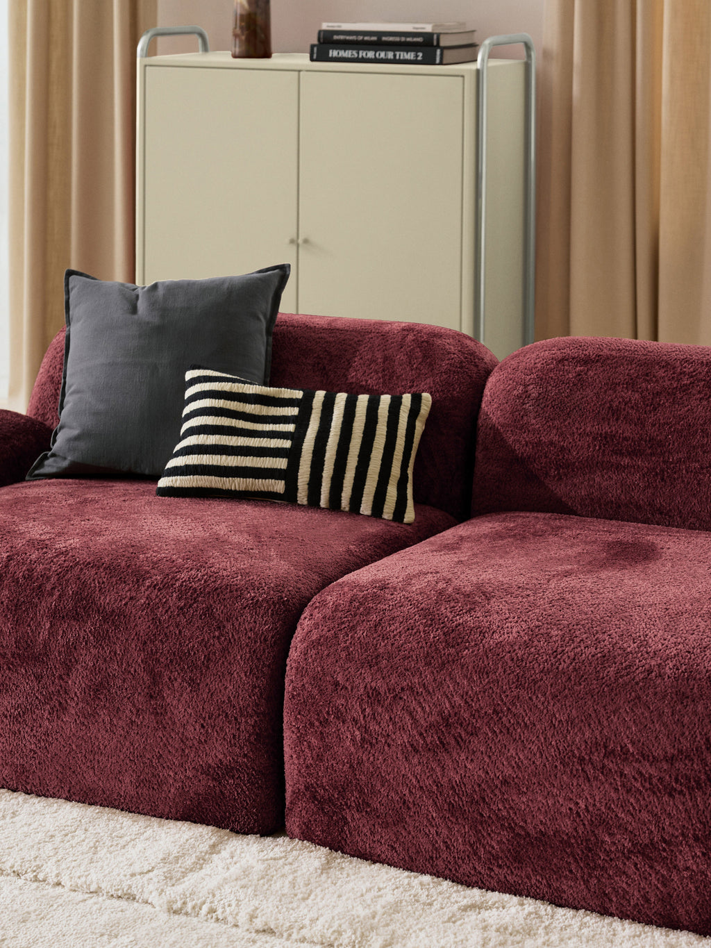 Wolke Modular Teddy Bouclé Chaise (3-seater)