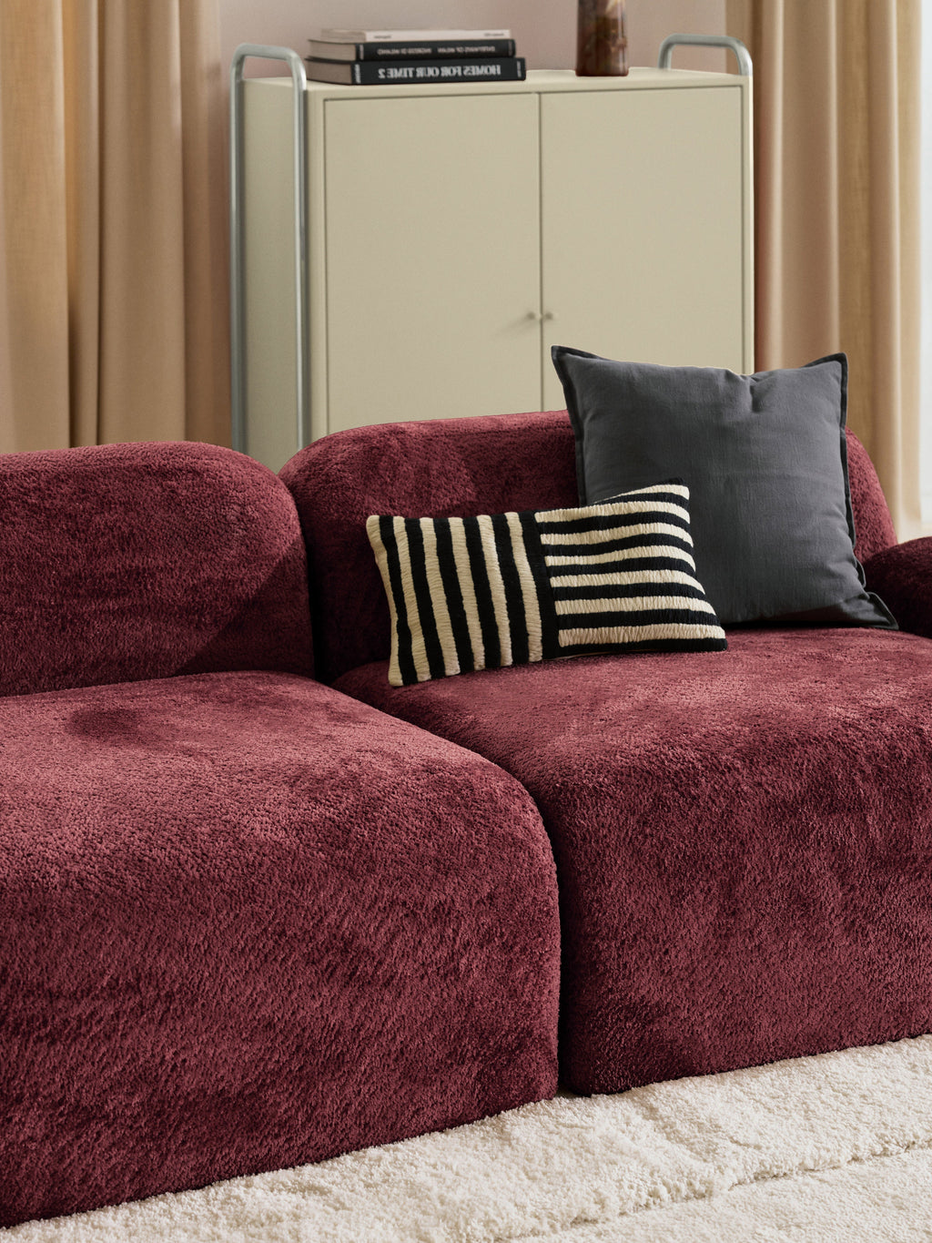 Wolke Modular Teddy Bouclé Chaise (3-seater)