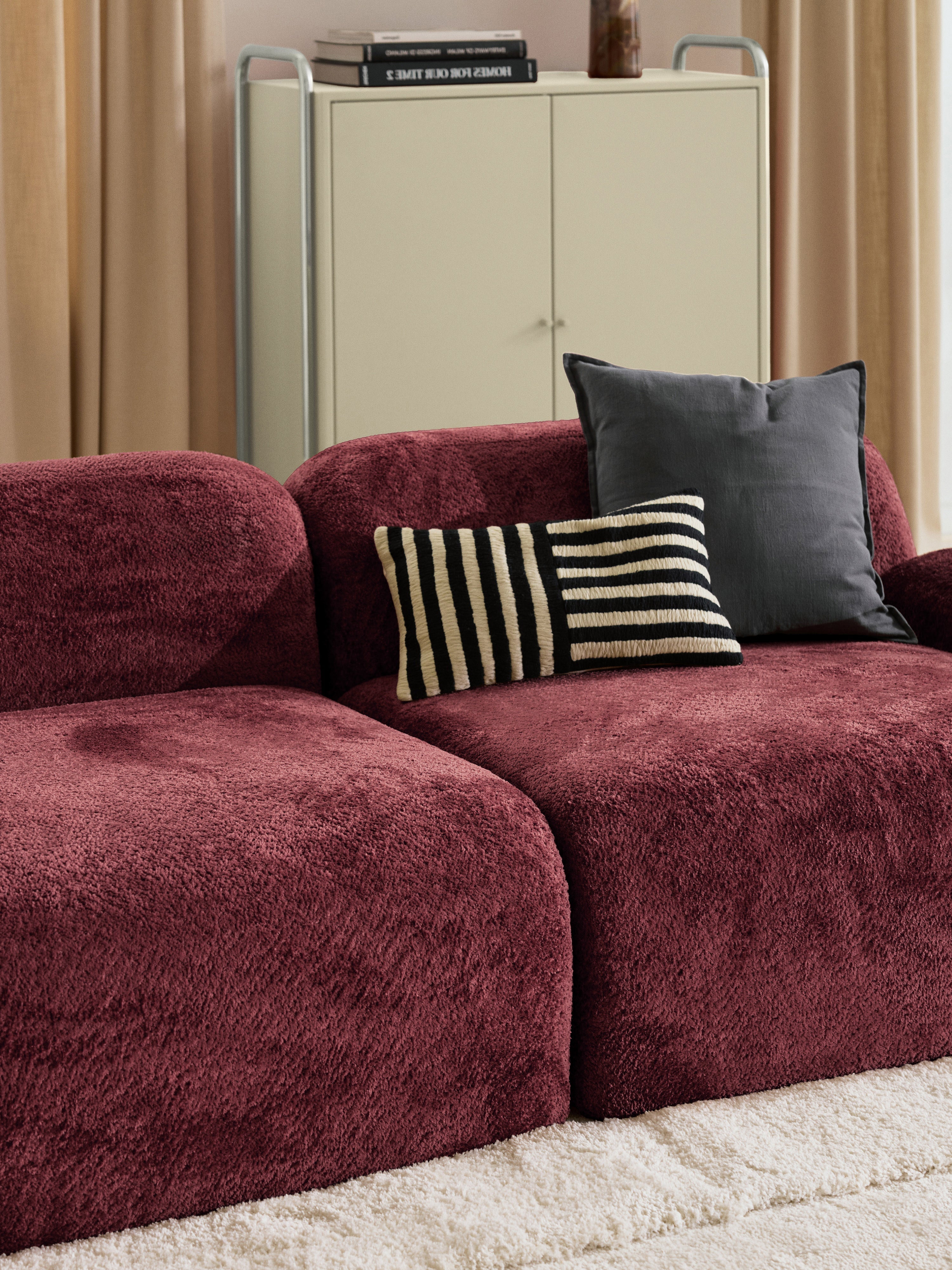 Wolke Modular Teddy Bouclé Chaise (3-seater)