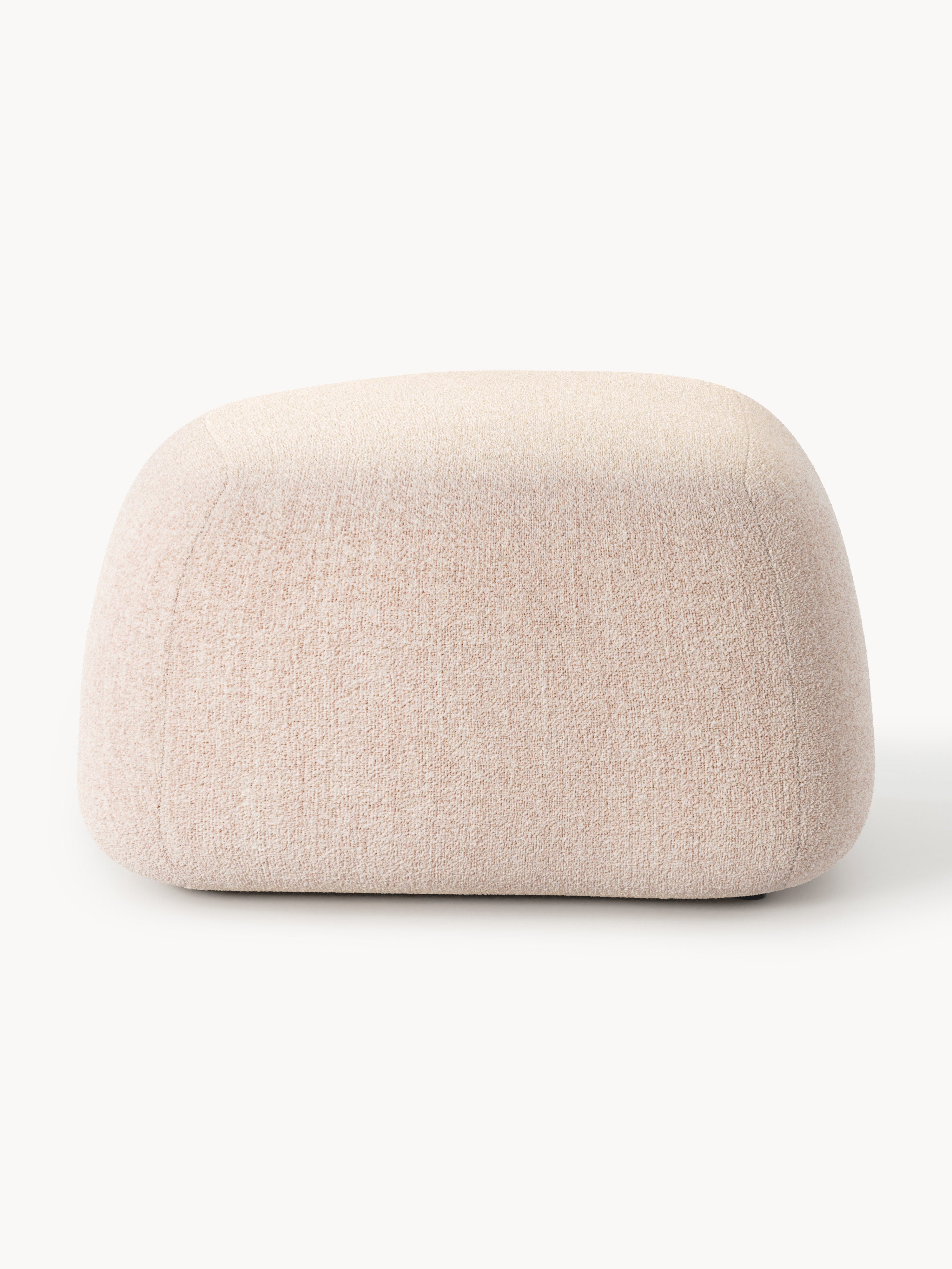 Wolke Oval Bouclé Ottoman