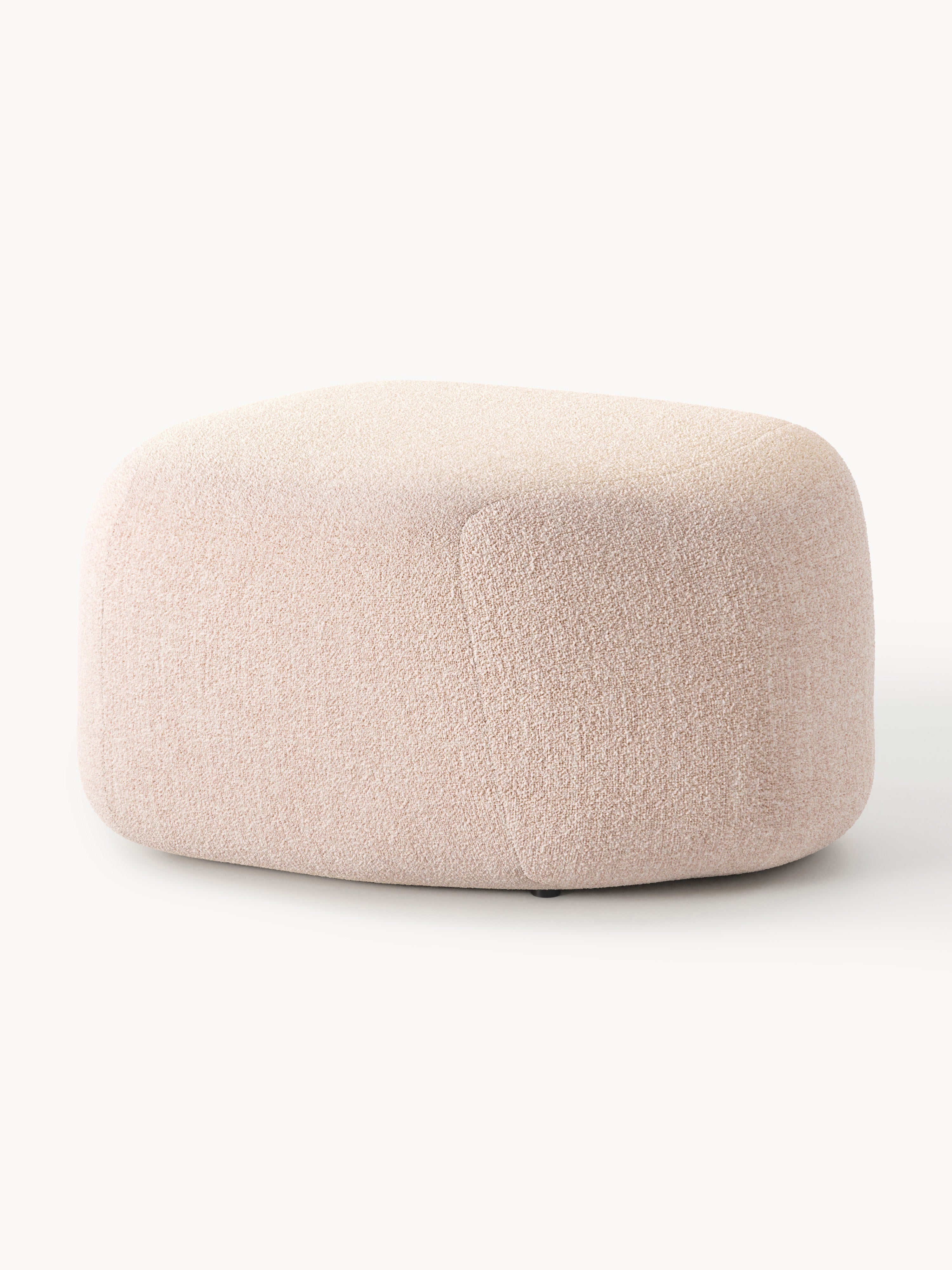 Wolke Oval Bouclé Ottoman