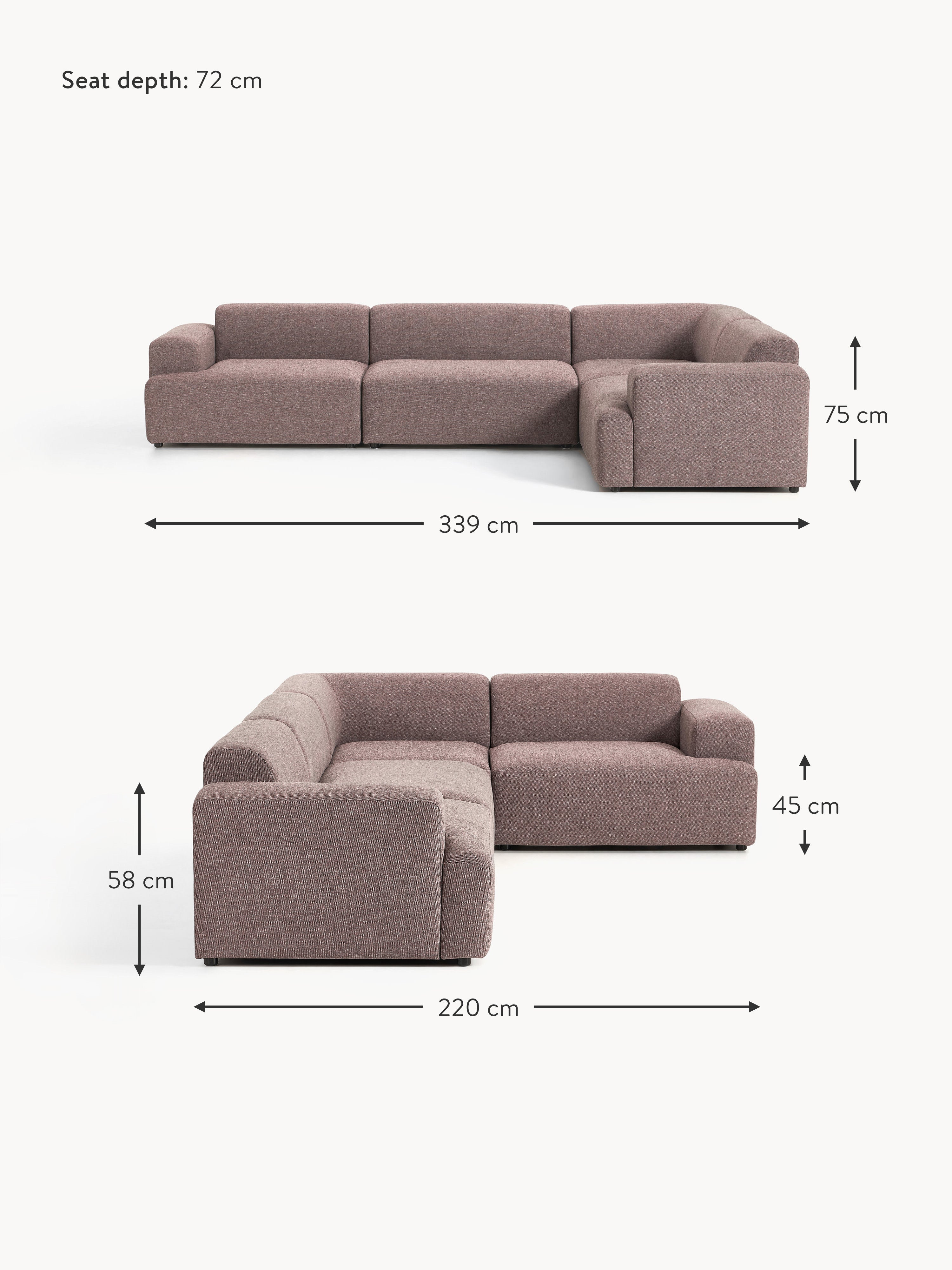 Melva Large Corner Sofa (4-seater)