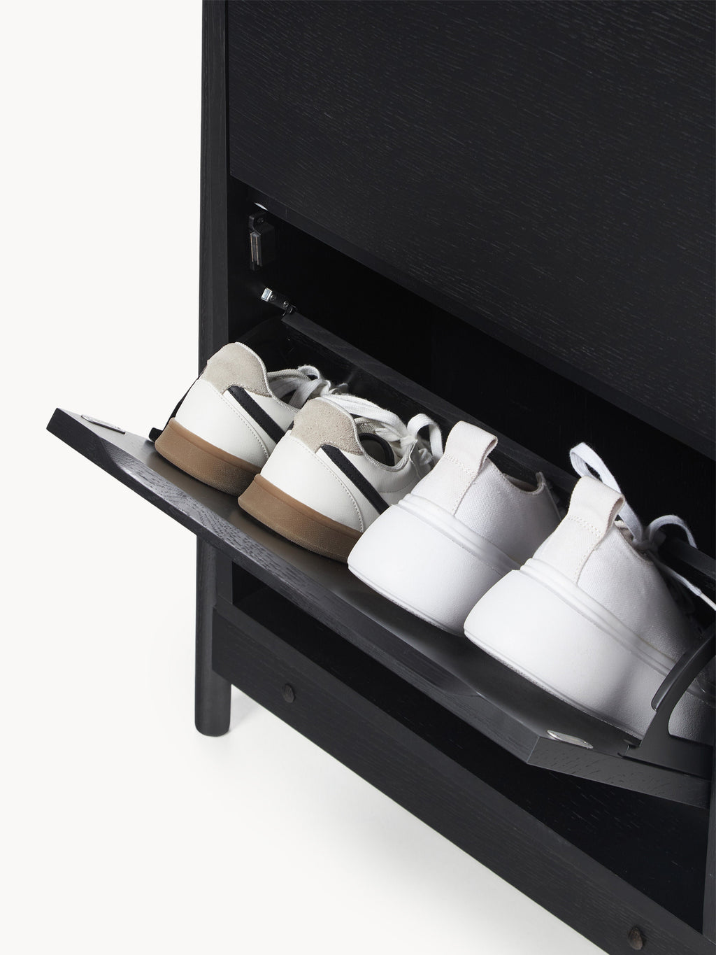 Libby Fold Out Wooden Shoe Cabinet