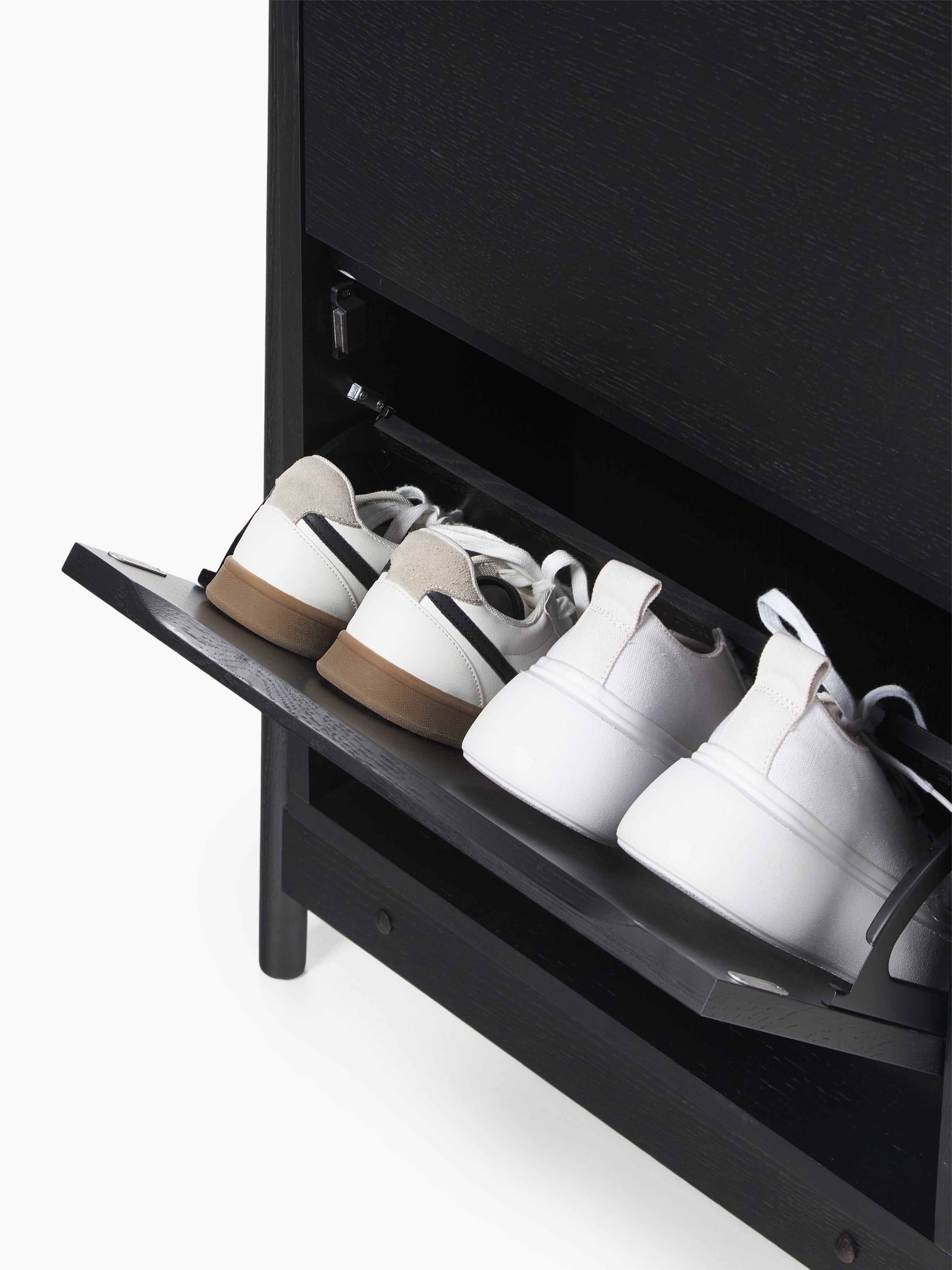 Libby Fold Out Wooden Shoe Cabinet