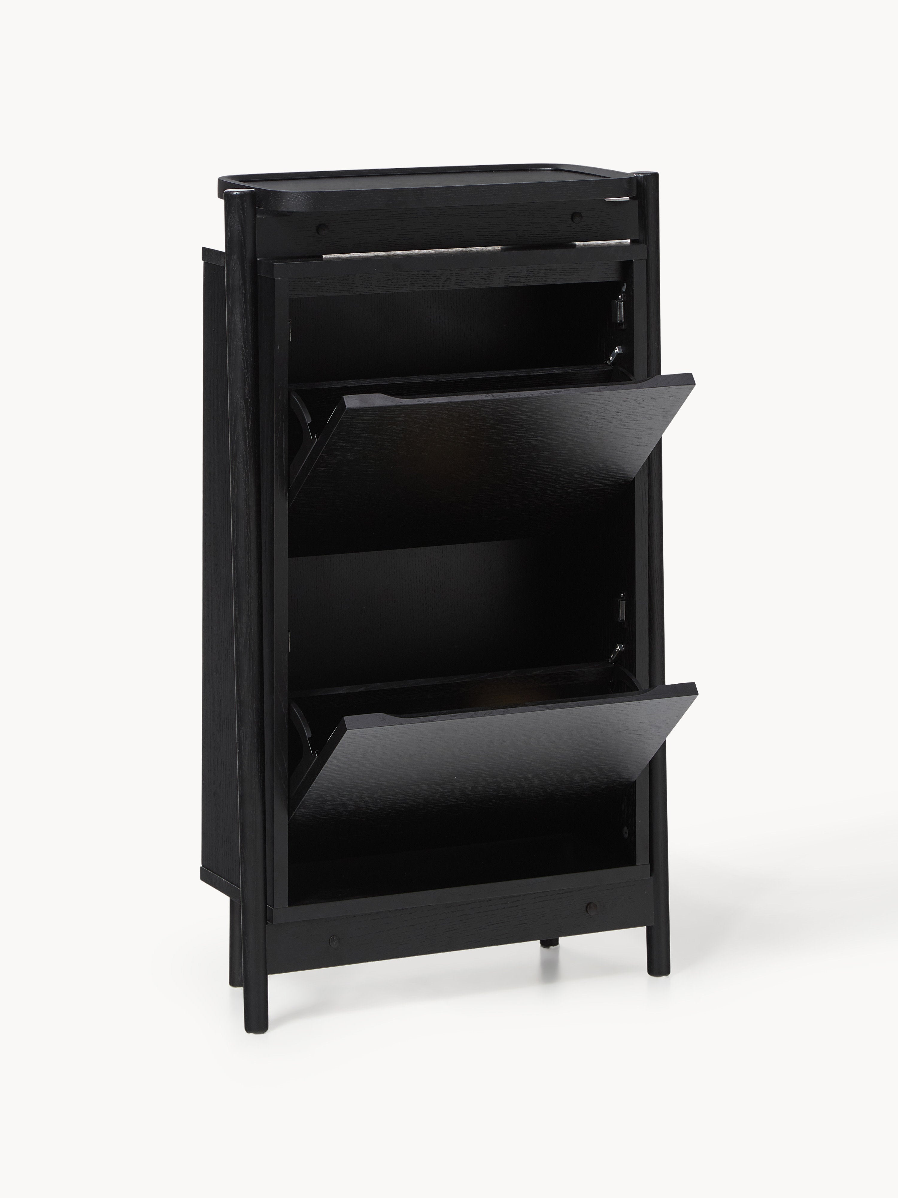 Libby Fold Out Wooden Shoe Cabinet