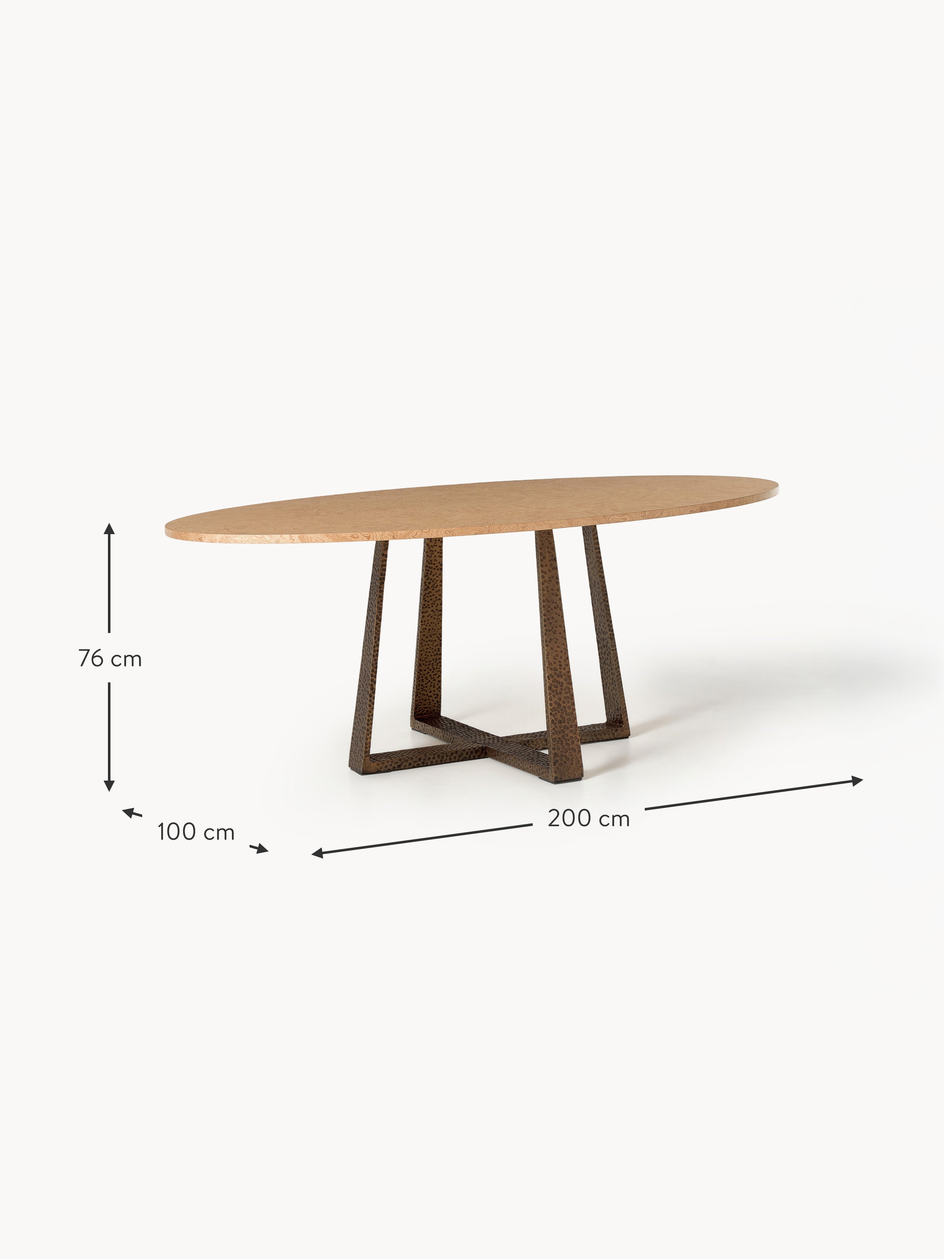 Amella Oval Dining Table, in various sizes