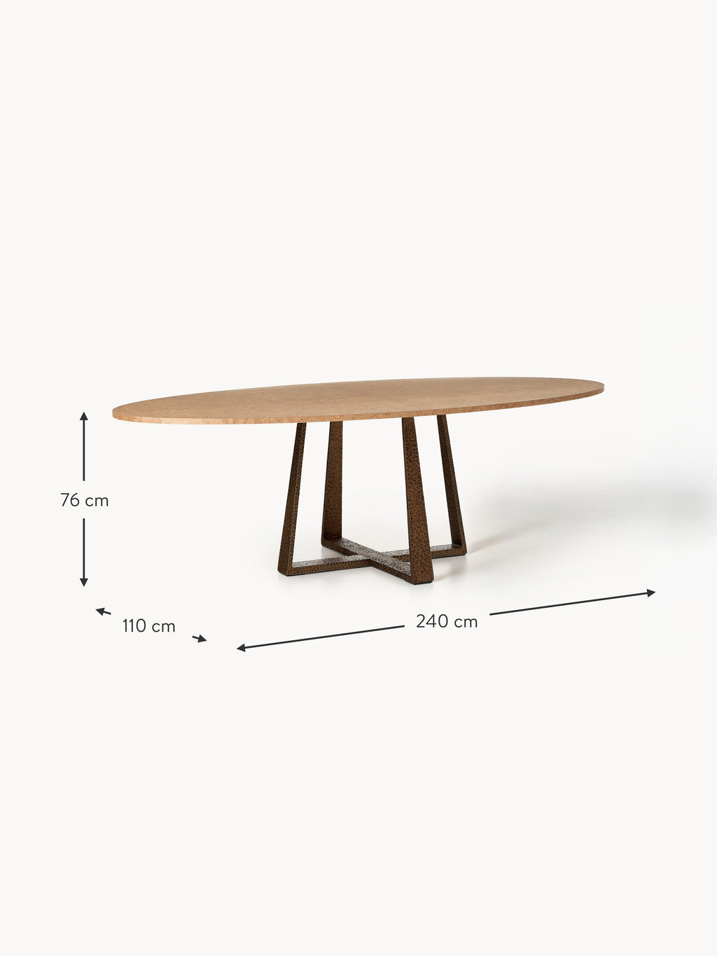 Amella Oval Dining Table, in various sizes