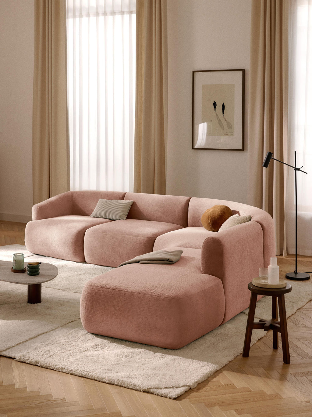 Sofia Modular Corner Sofa (4-seater)