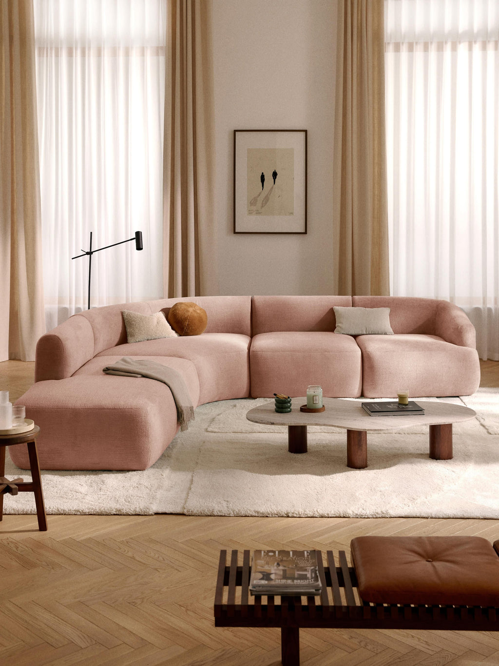 Sofia Modular Corner Sofa (4-seater)