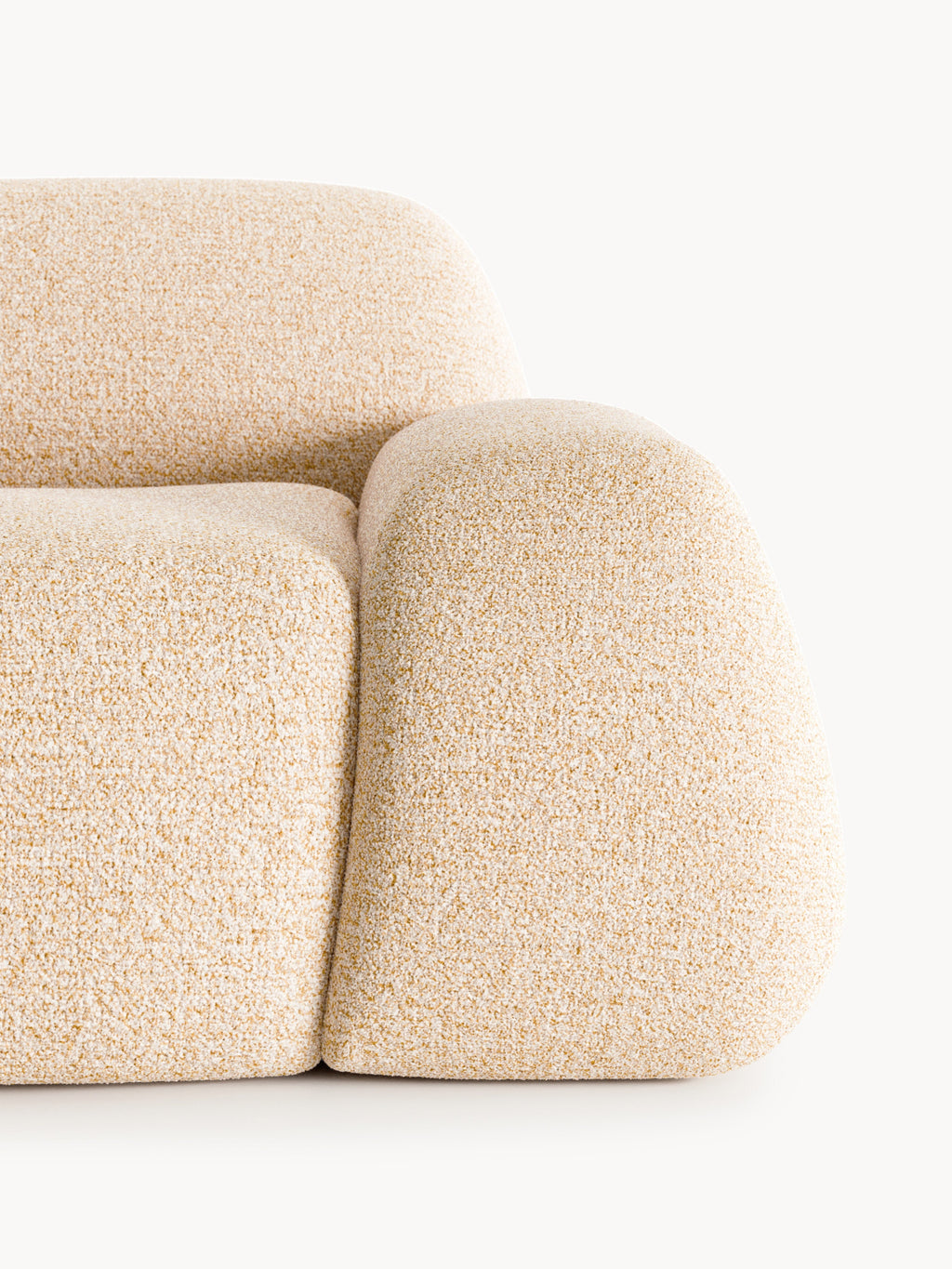 Wolke XL Modular Bouclé Corner Sofa with Chaise End