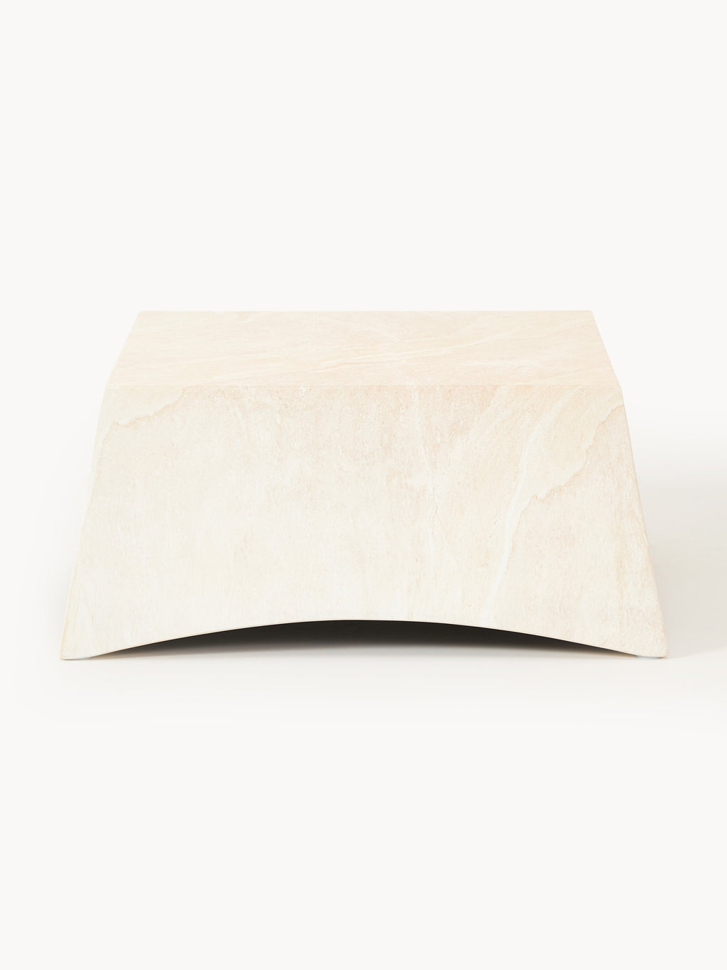 Mohi In- & Outdoor Coffee Table with Travertine Effect , W 80 cm