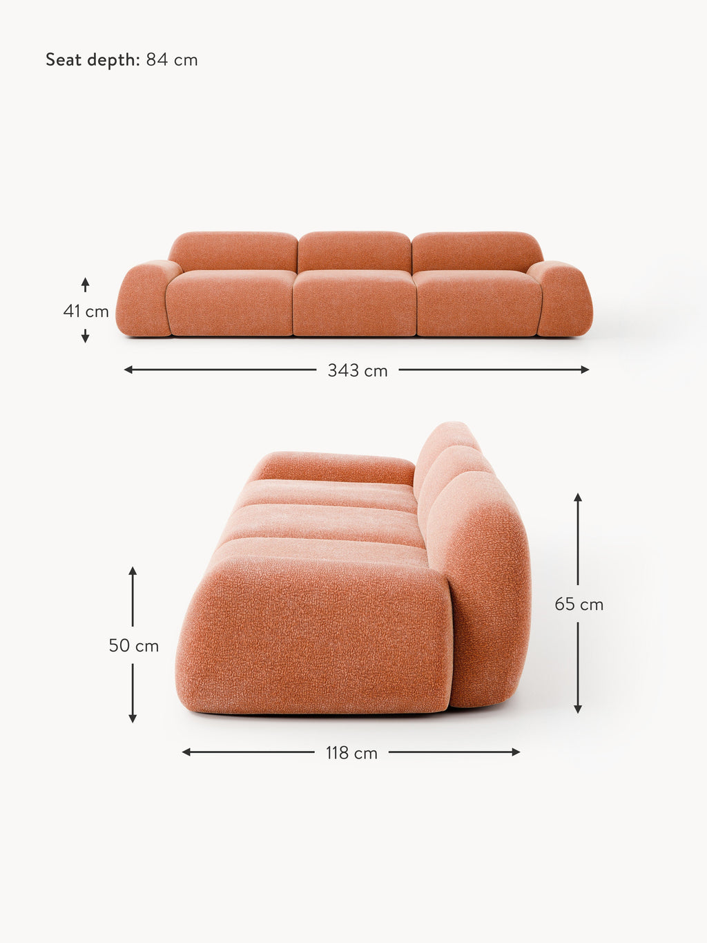 Wolke Modular Sofa (4-seater)