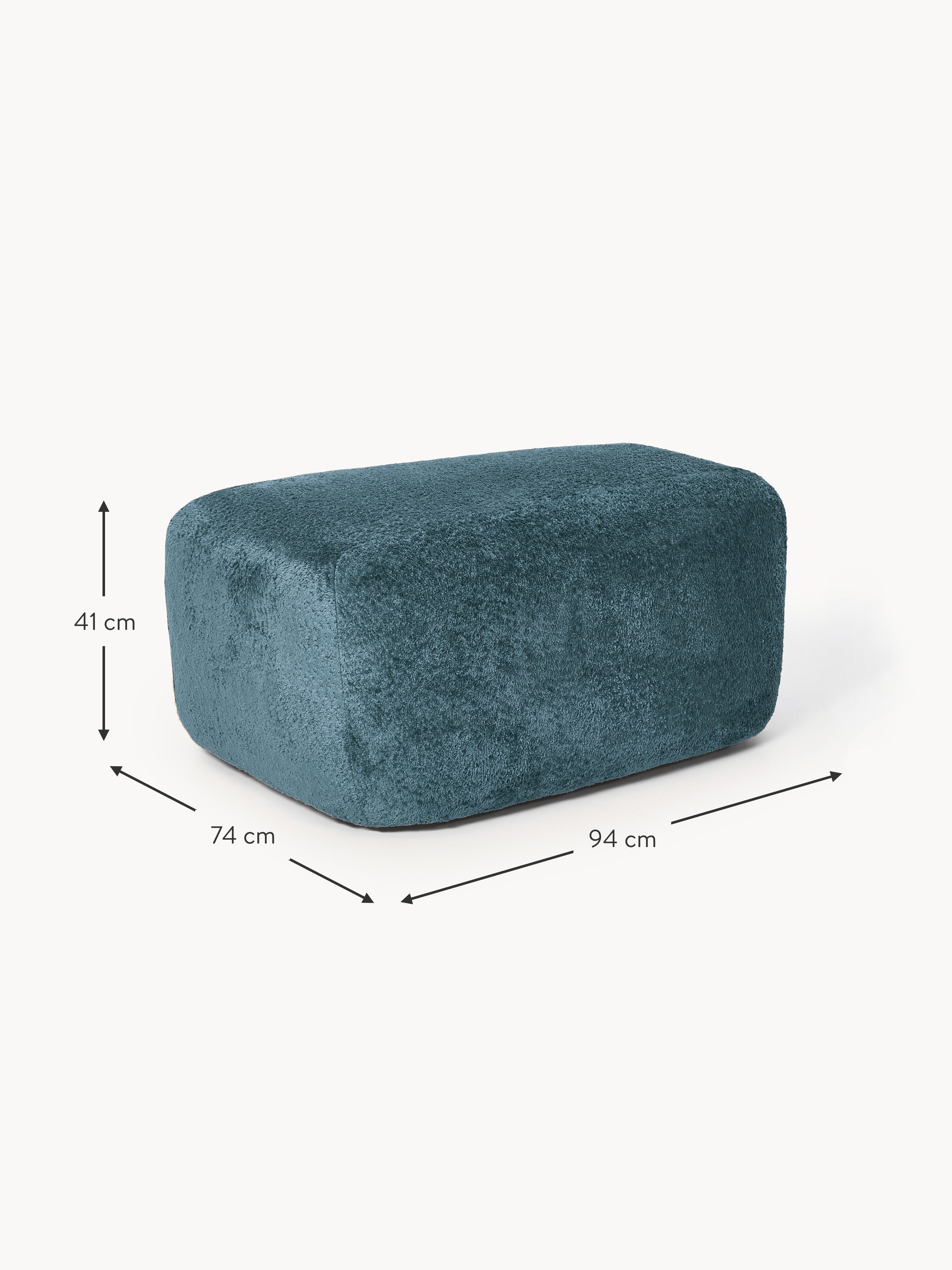 Wolke Large Teddy Bouclé Ottoman