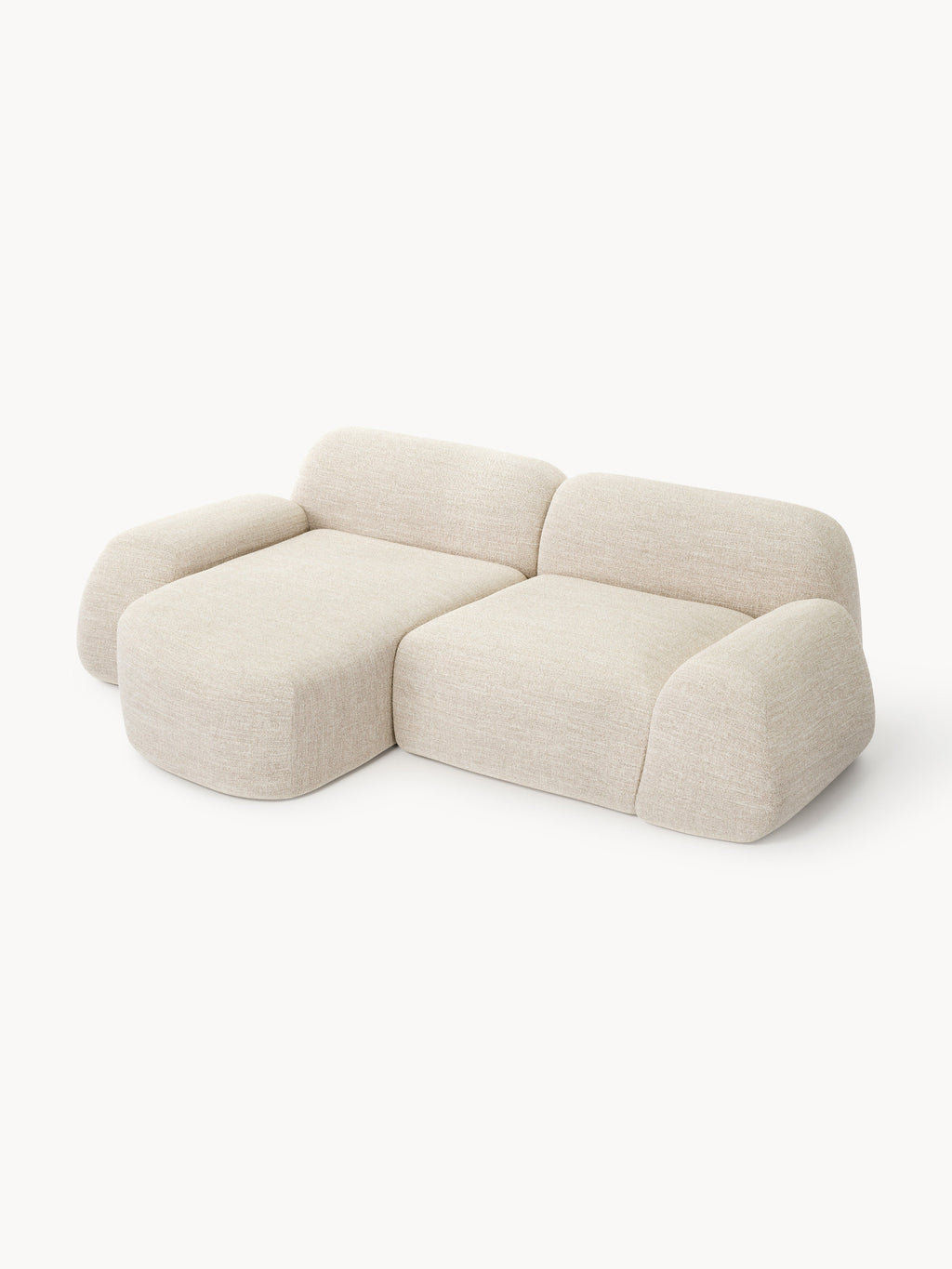 Wolke Modular Bouclé Corner Sofa (3-seater)