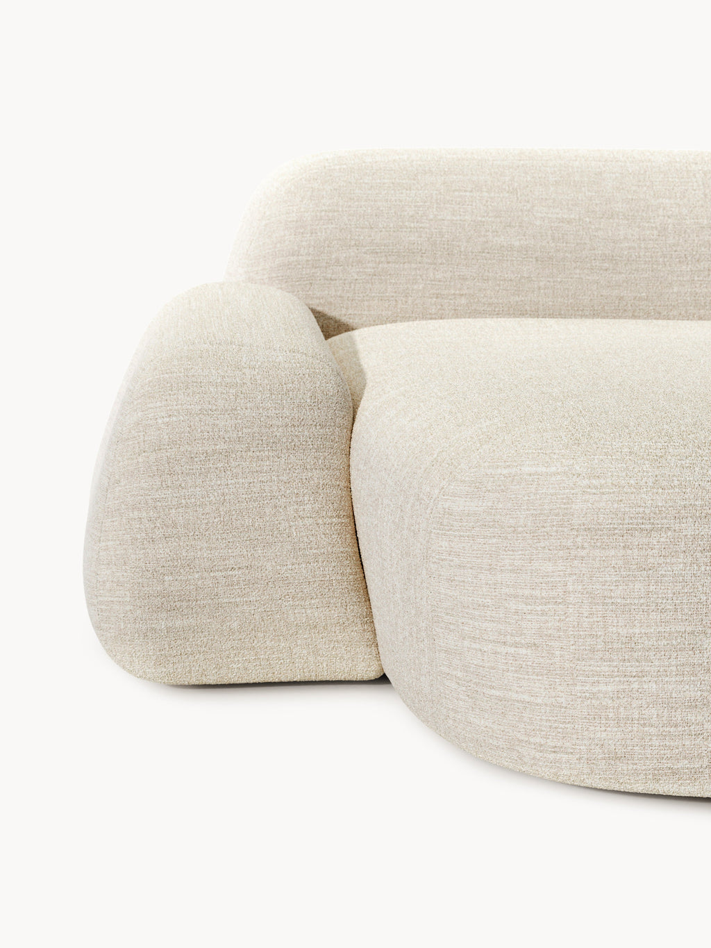 Wolke Modular Bouclé Corner Sofa (3-seater)
