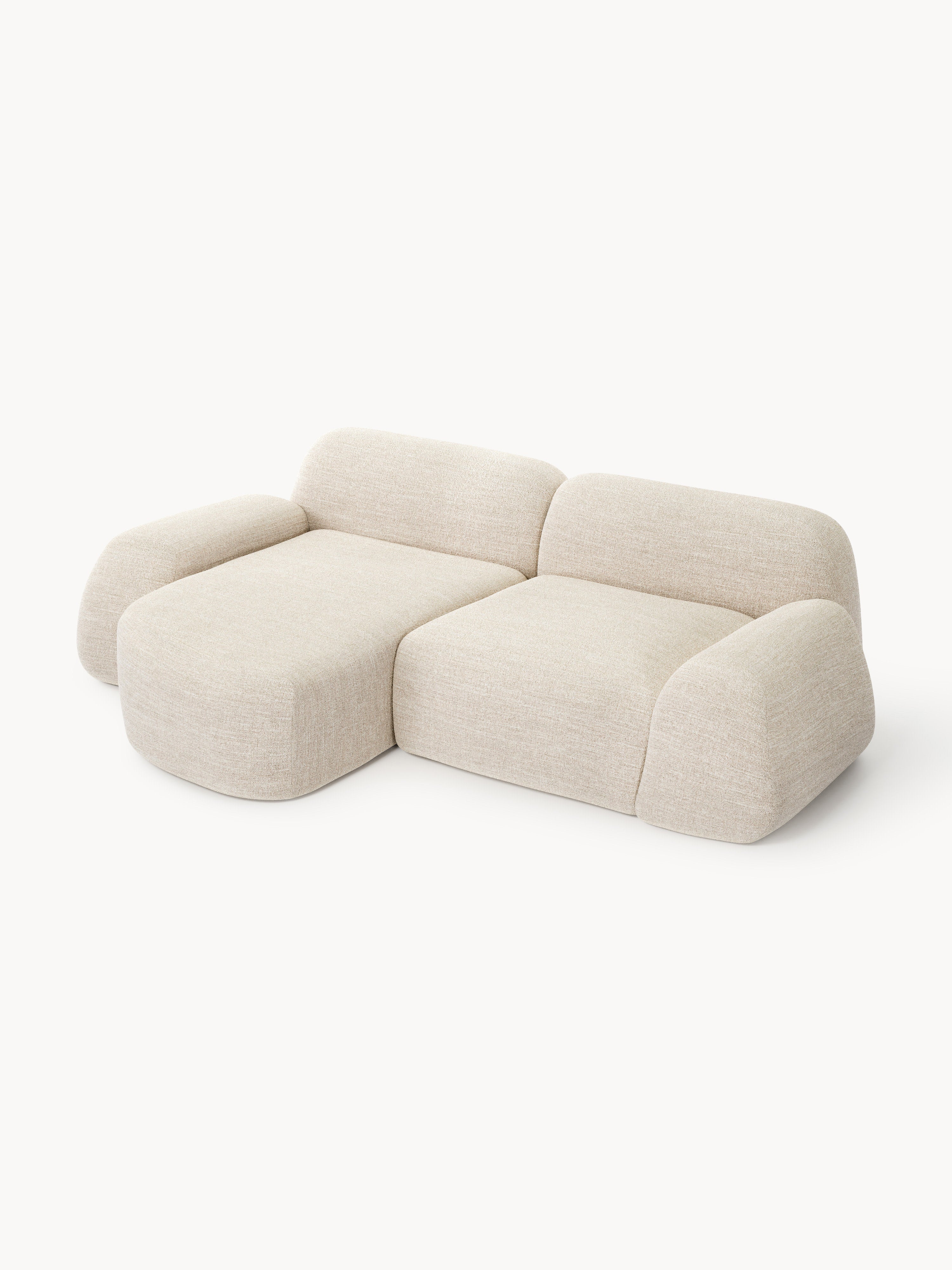 Wolke Modular Bouclé Corner Sofa (3-seater)