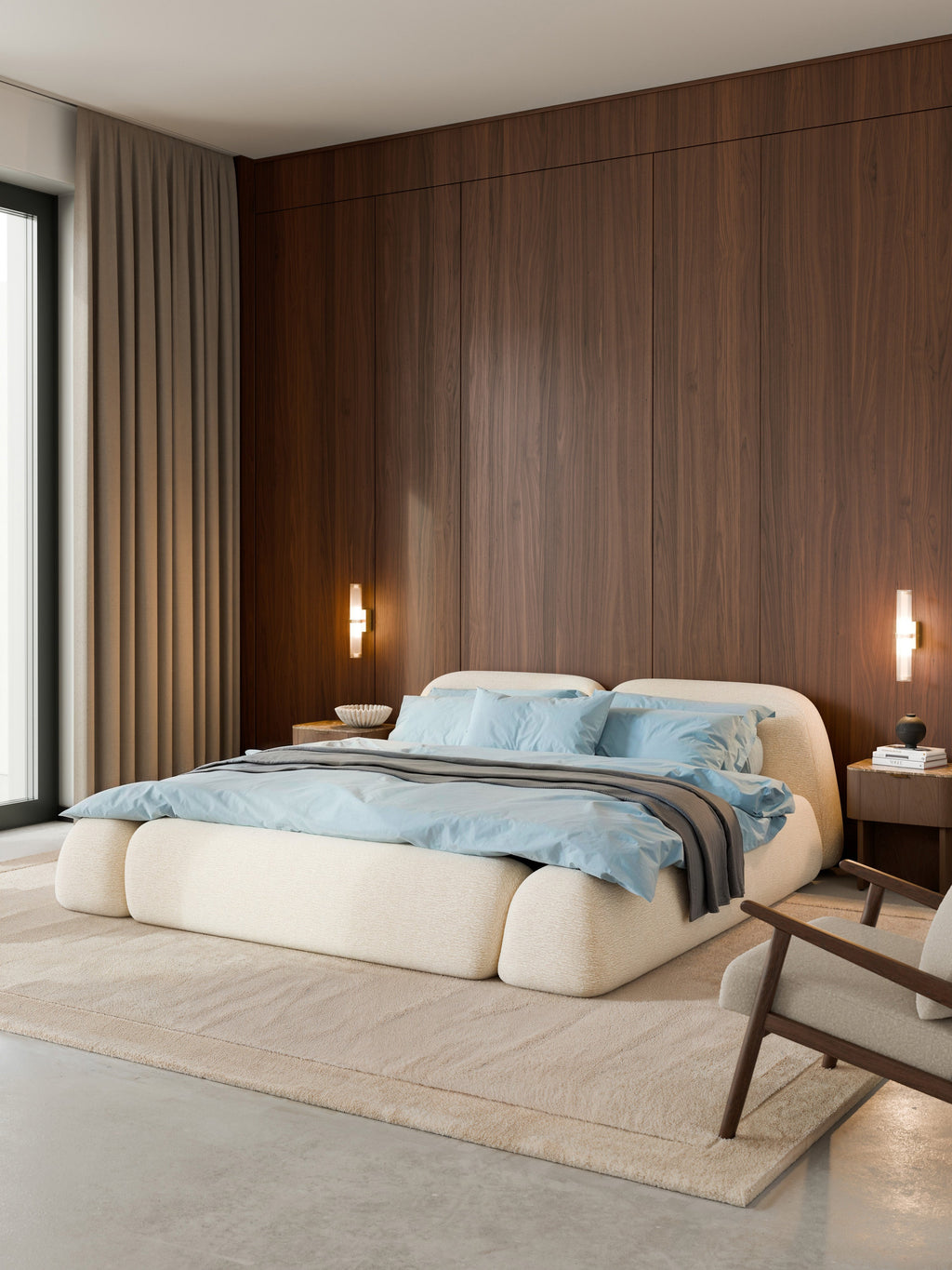 Wolke Upholstered Bed with Storage