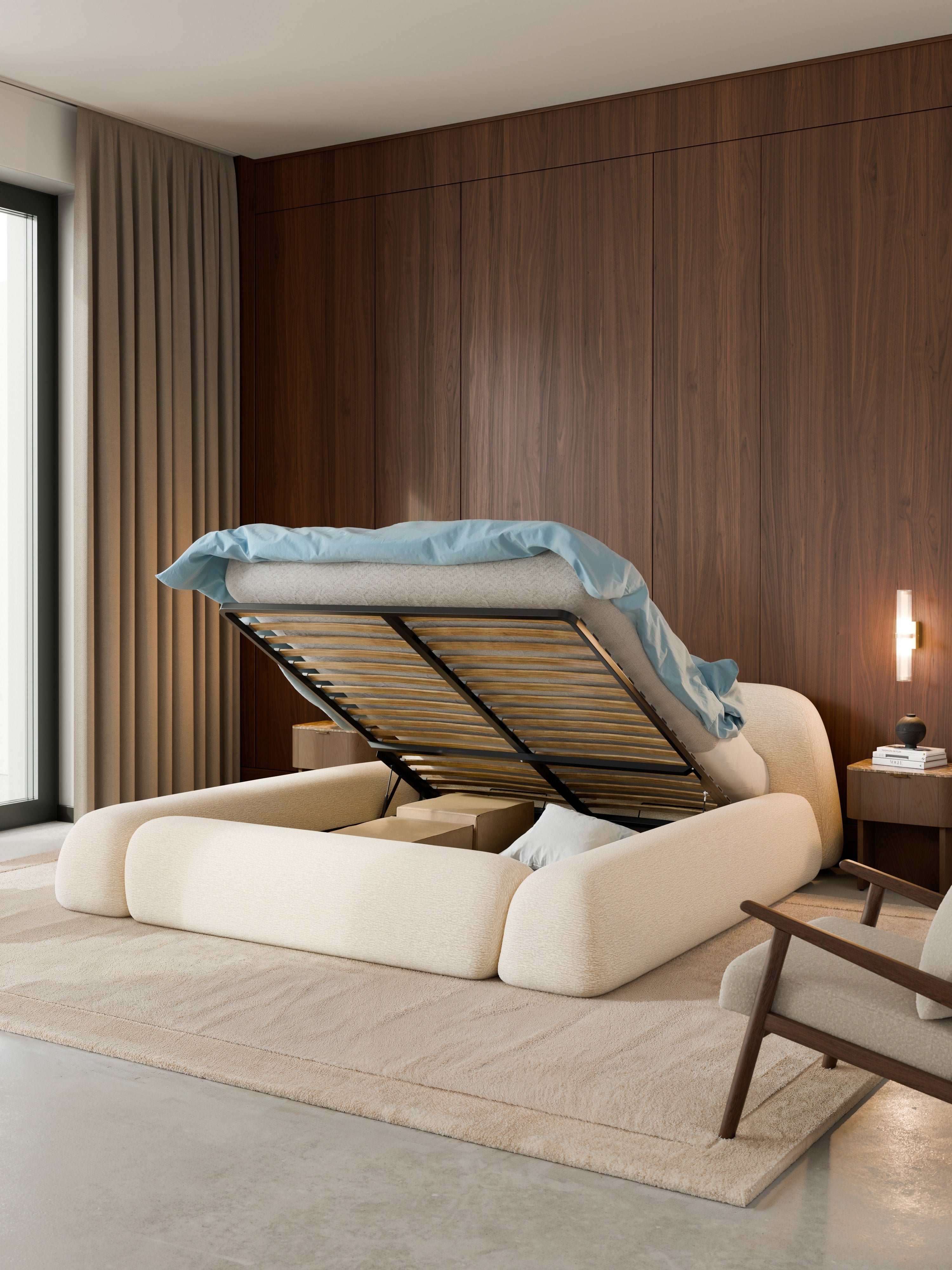 Wolke Upholstered Bed with Storage