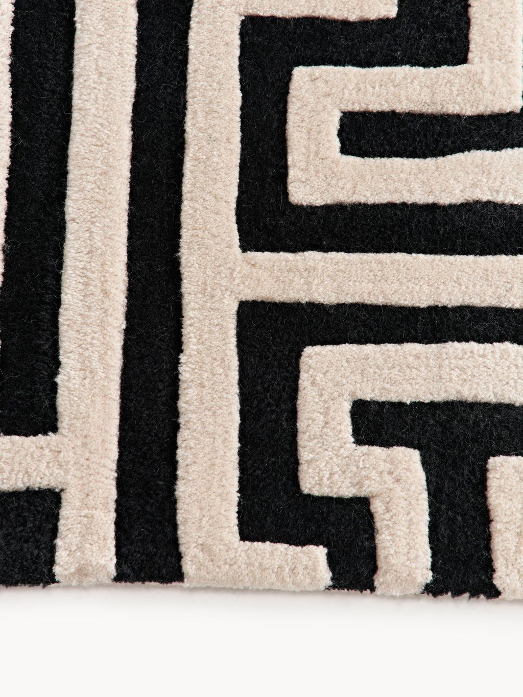 Monty High-Low Wool Rug, Hand-Tufted