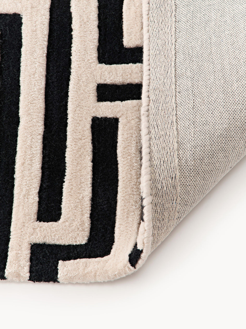 Monty High-Low Wool Rug, Hand-Tufted
