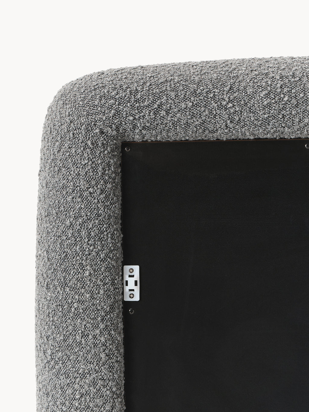 Westwing | Crosby Studios, Leaner Mirror Glace with Bouclé Frame