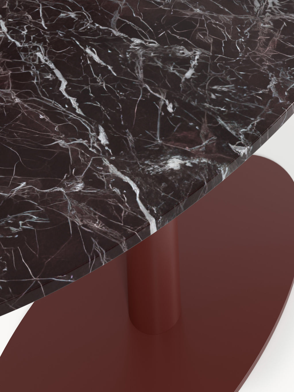 Miley Oval Marble Dining Table, 180 x 90 cm