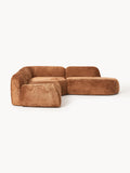 Gallery image 1 - Modular Teddy Bouclé Corner Sofa Wolke (4-seater) with Chaise End