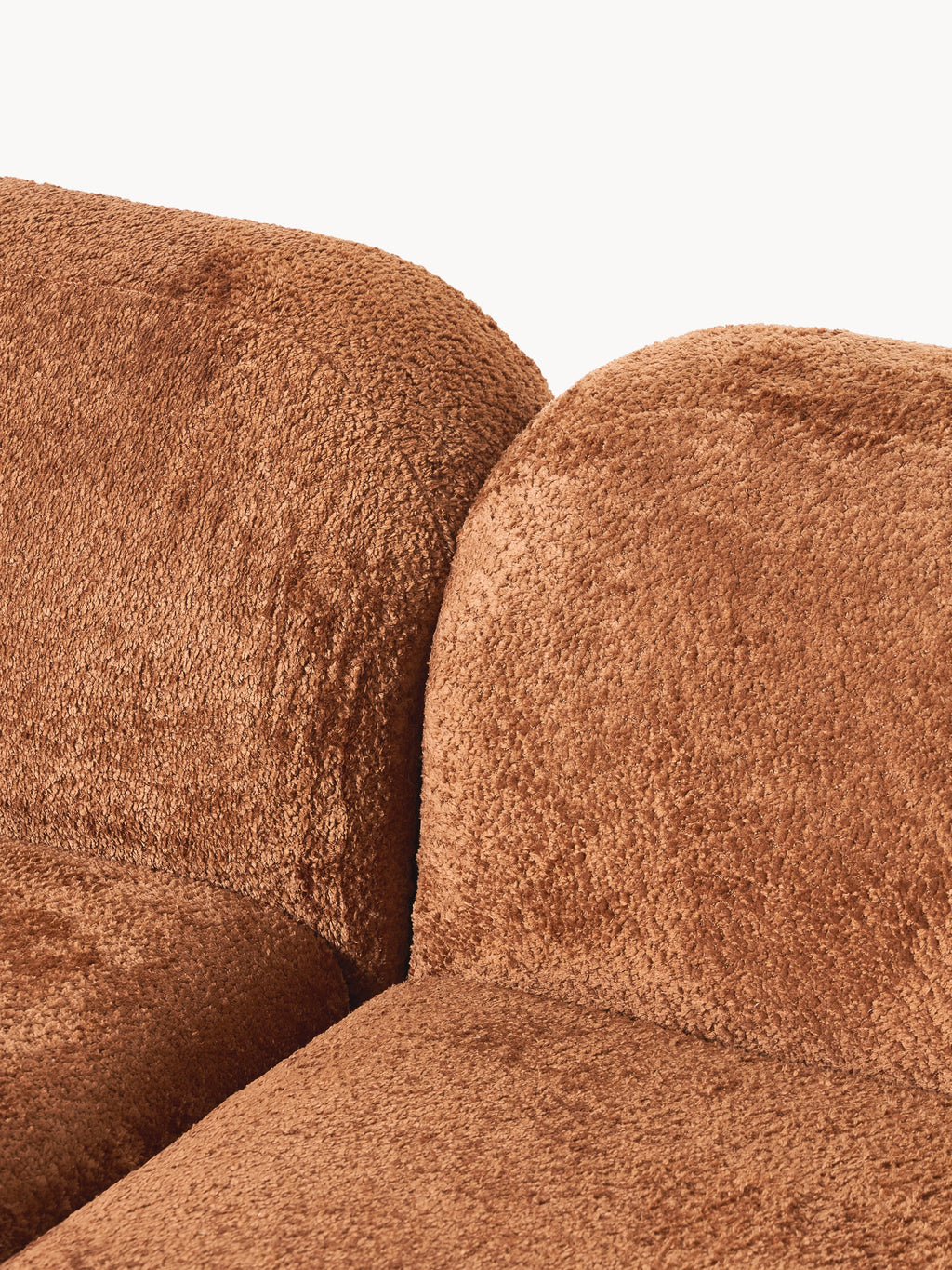 Wolke Modular Teddy Bouclé Corner Sofa (4-seater) with Chaise End