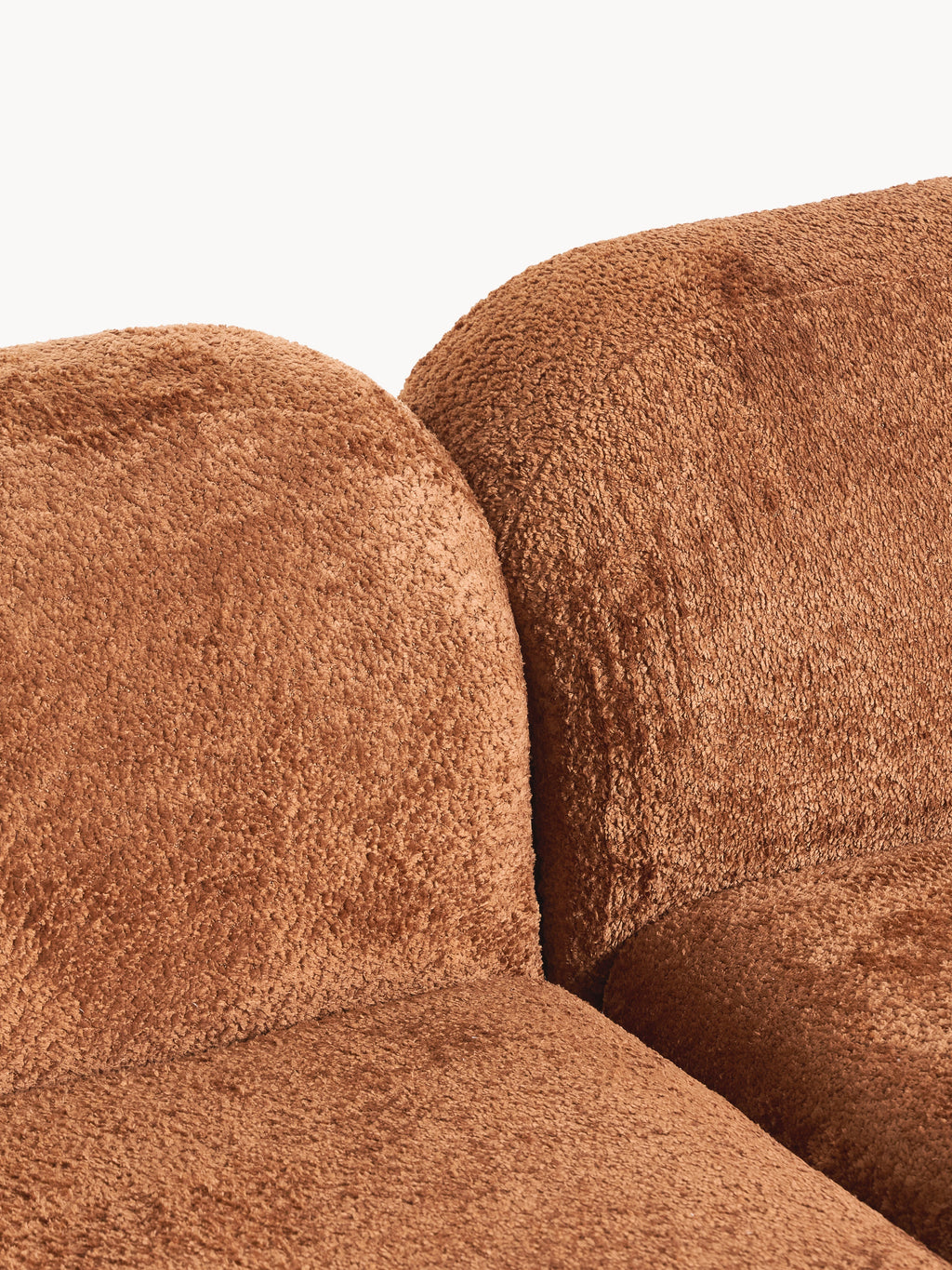 Wolke Modular Teddy Bouclé Corner Sofa (4-seater) with Chaise End