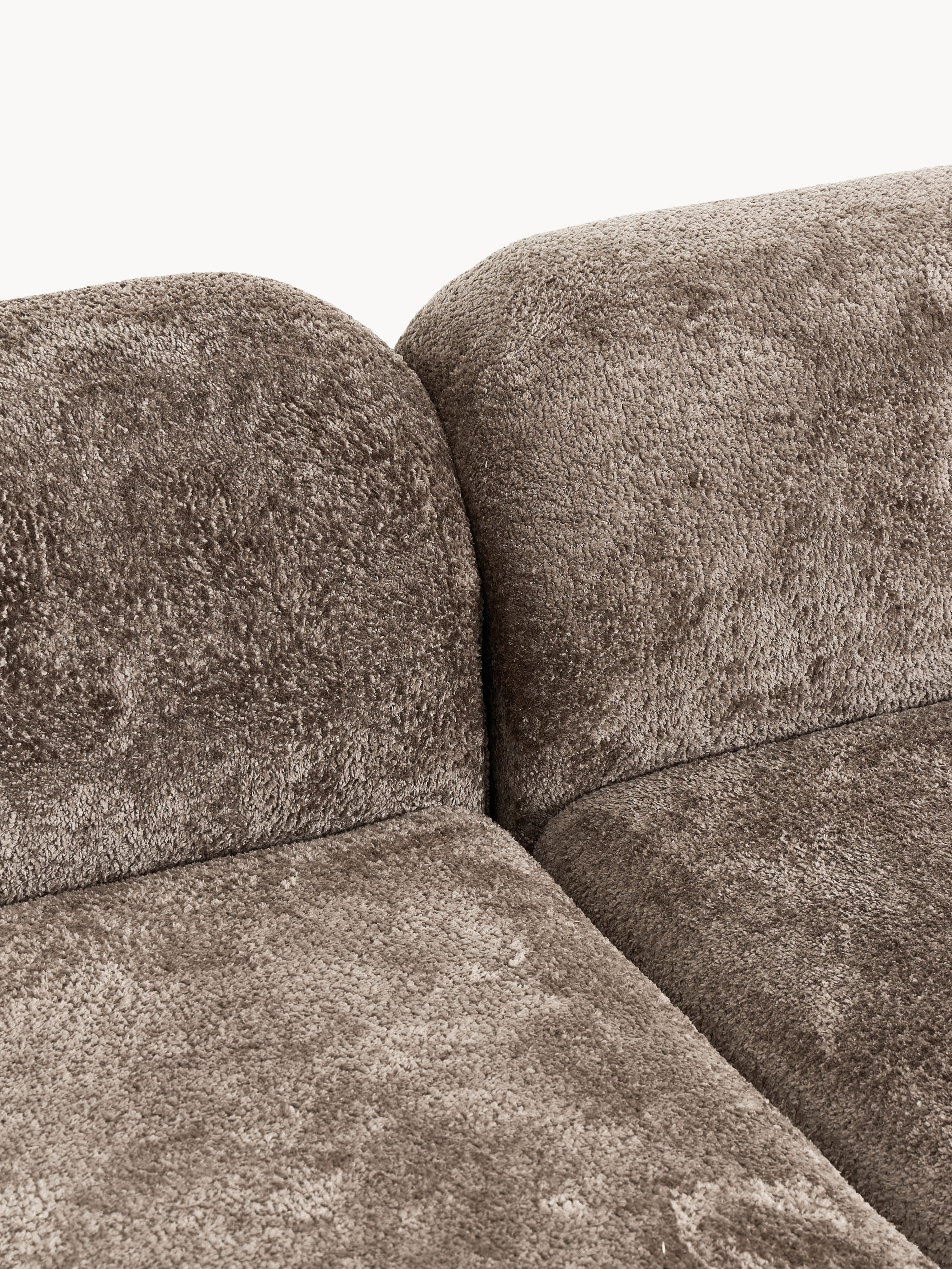 Wolke XL Modular Teddy Bouclé Corner Sofa with Chaise End