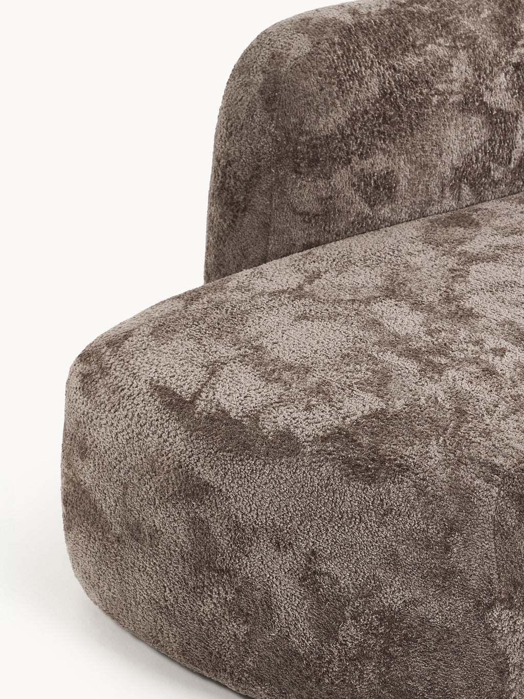 Wolke XL Modular Teddy Bouclé Corner Sofa with Chaise End