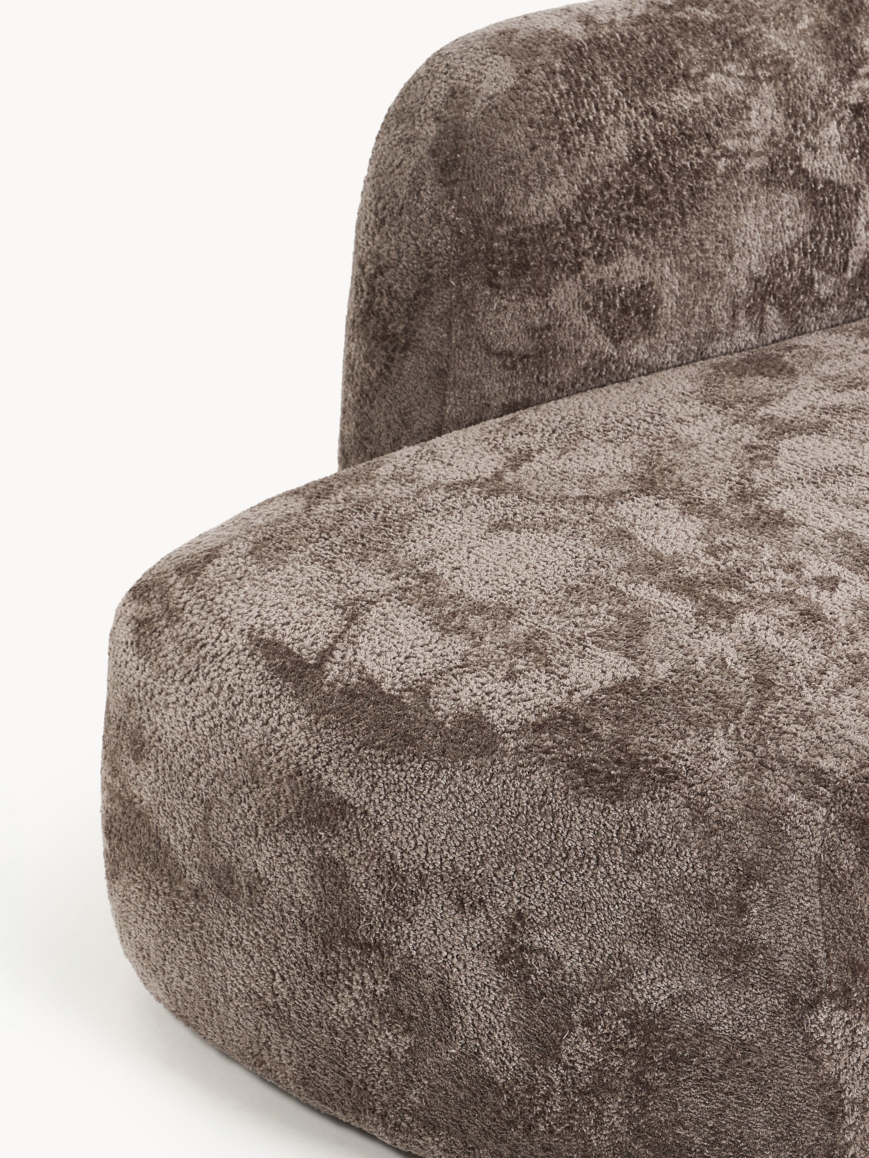Wolke XL Modular Teddy Bouclé Corner Sofa with Chaise End