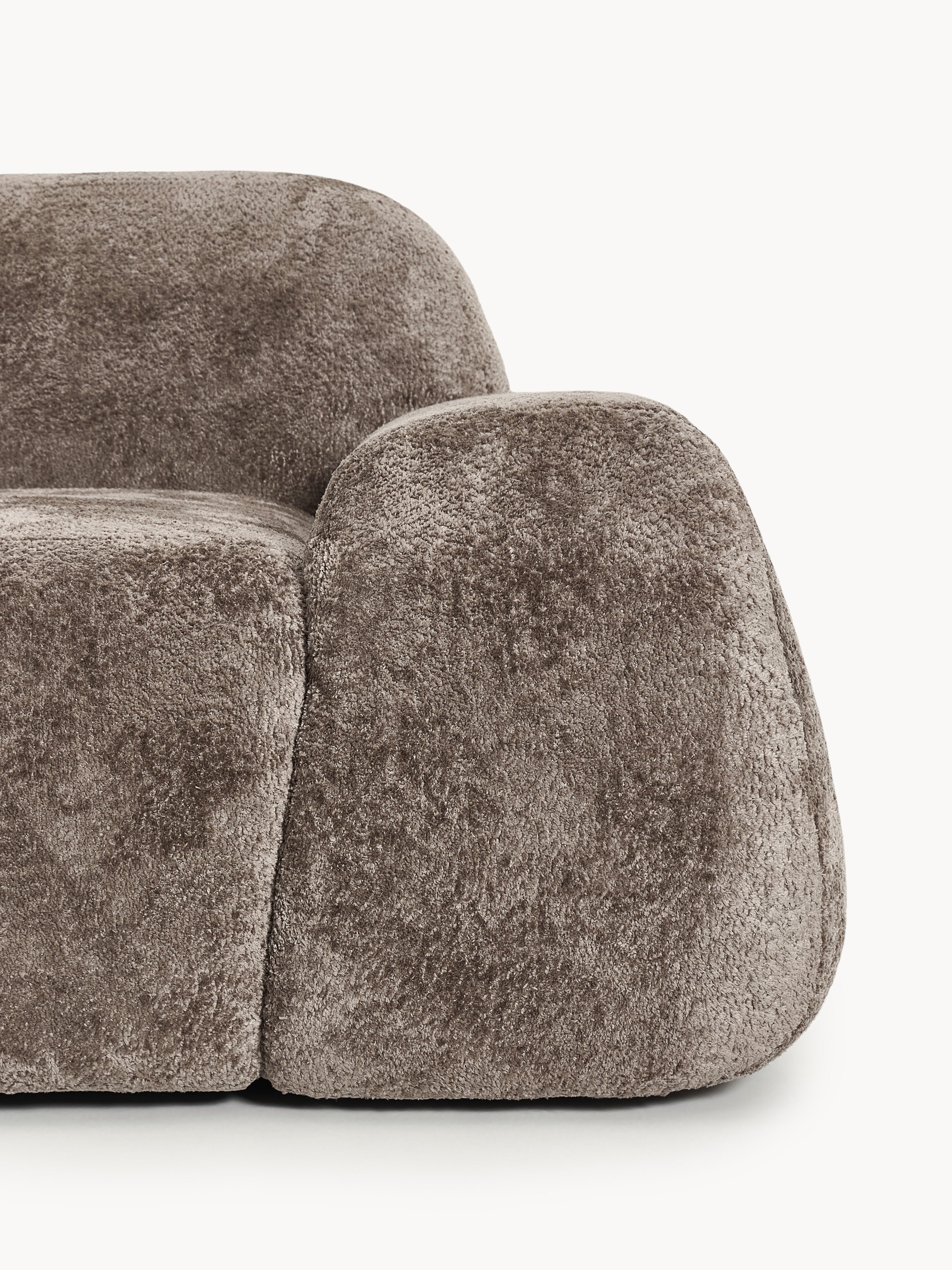 Wolke XL Modular Teddy Bouclé Corner Sofa with Chaise End