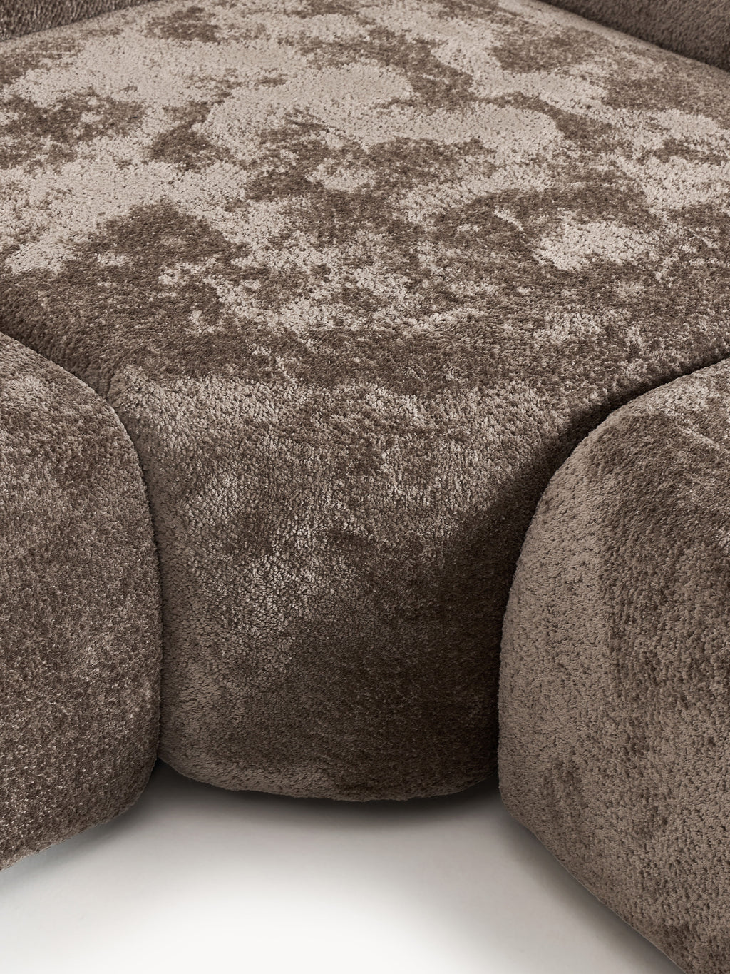 Wolke XL Modular Teddy Bouclé Corner Sofa with Chaise End