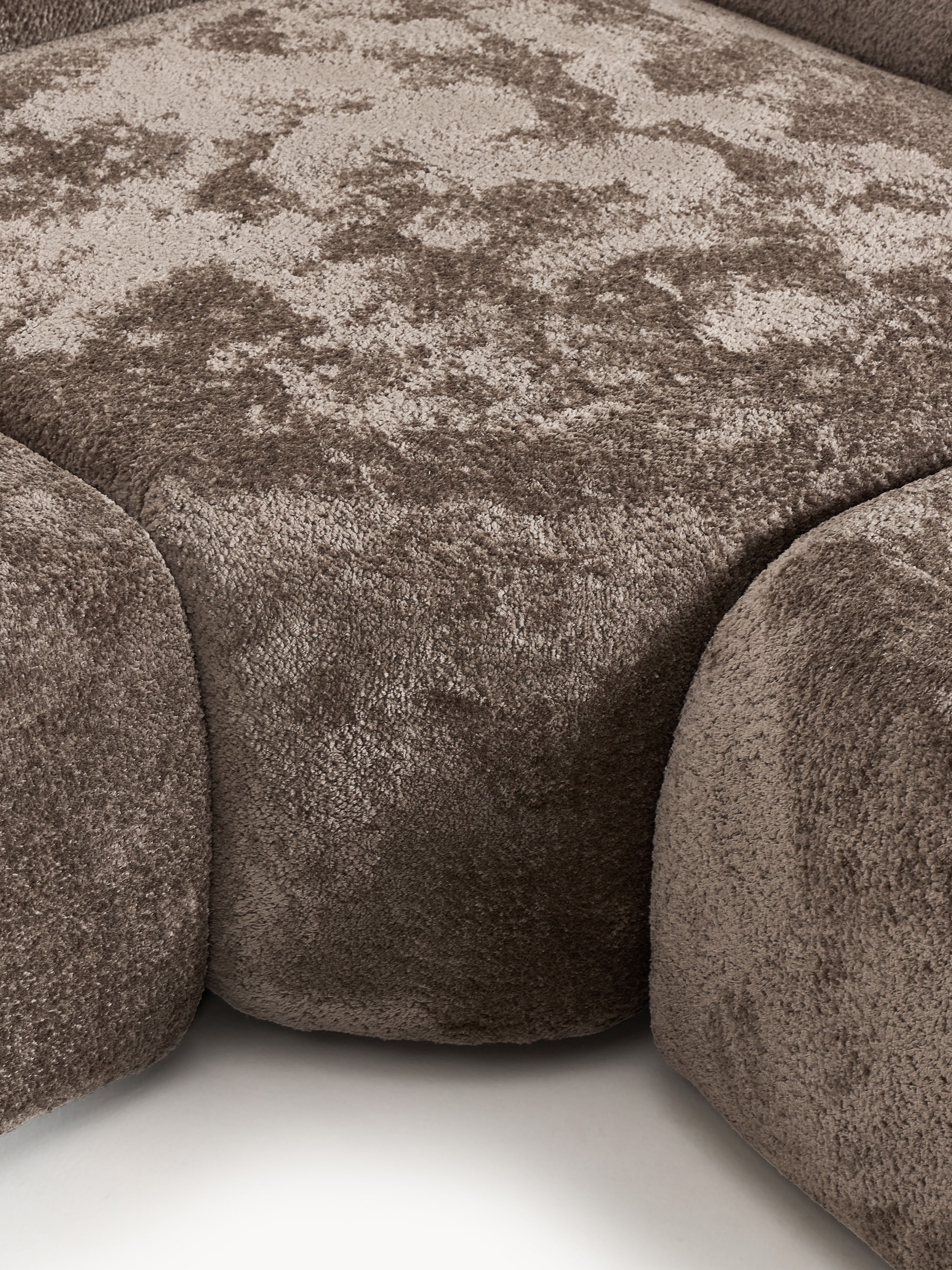 Wolke XL Modular Teddy Bouclé Corner Sofa with Chaise End