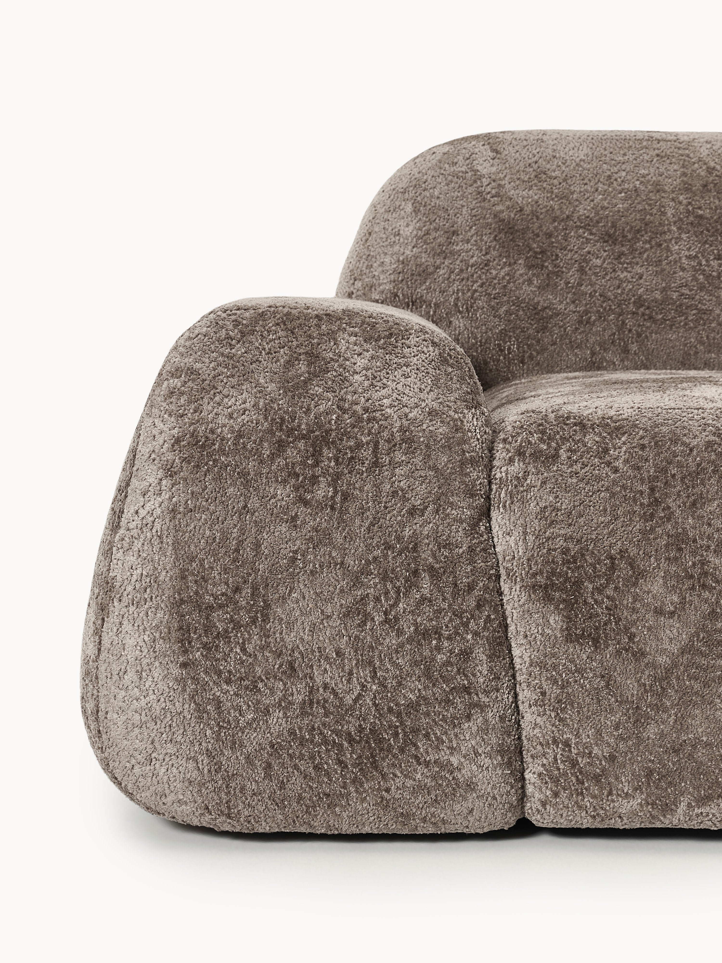 Wolke XL Modular Teddy Bouclé Corner Sofa with Chaise End