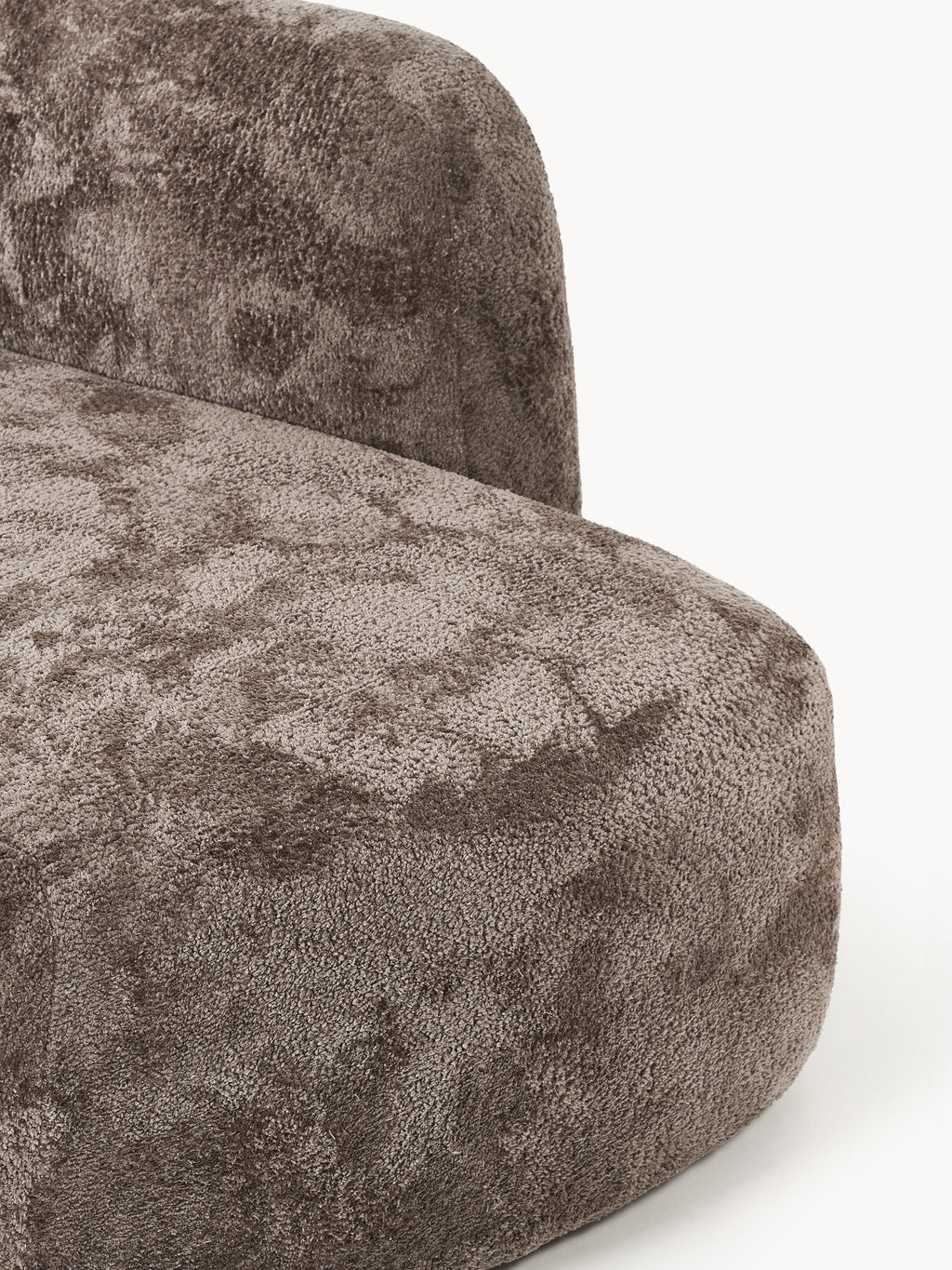Wolke XL Modular Teddy Bouclé Corner Sofa with Chaise End