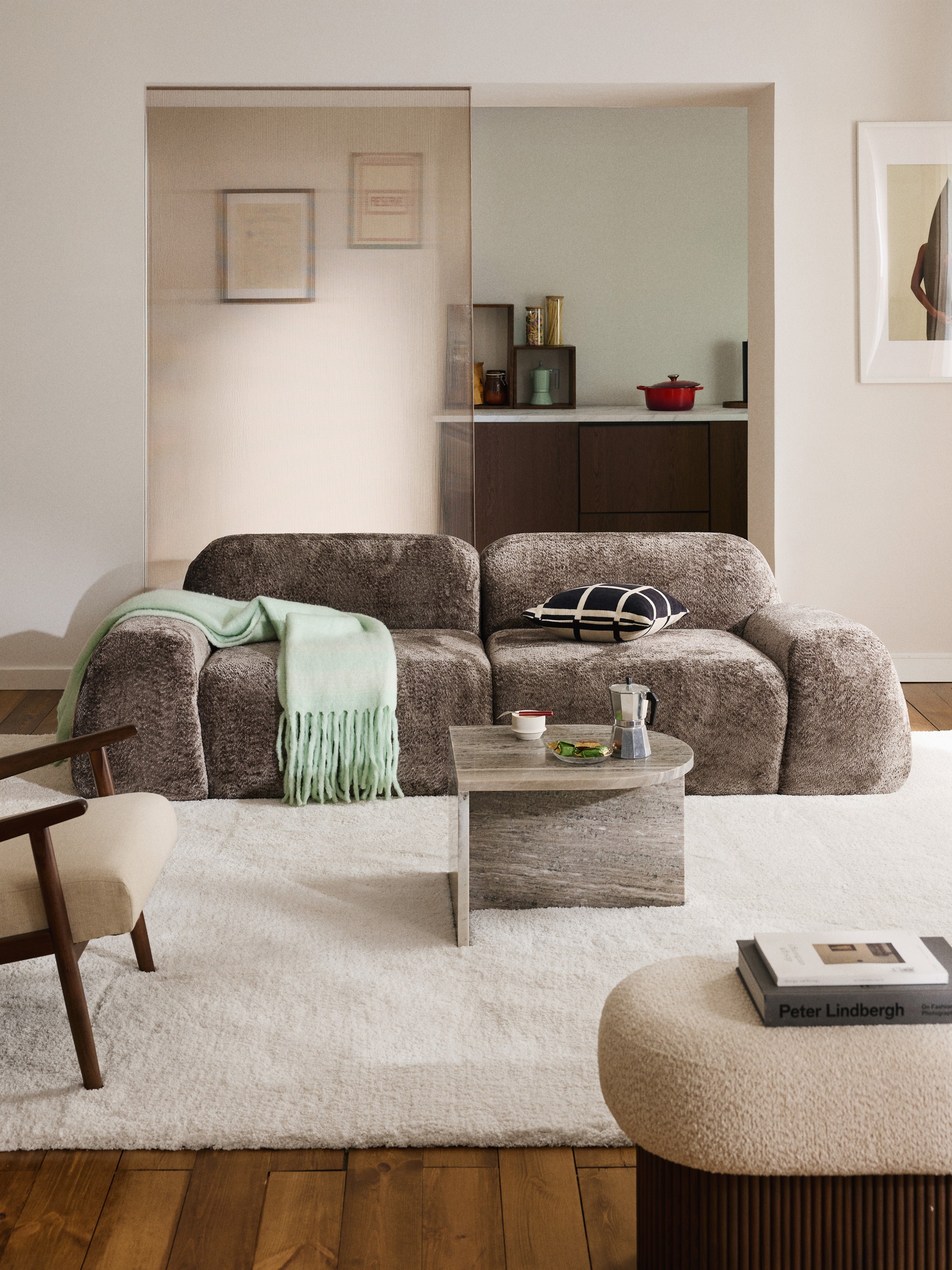 Wolke Modular Teddy Bouclé Sofa (3-seater)